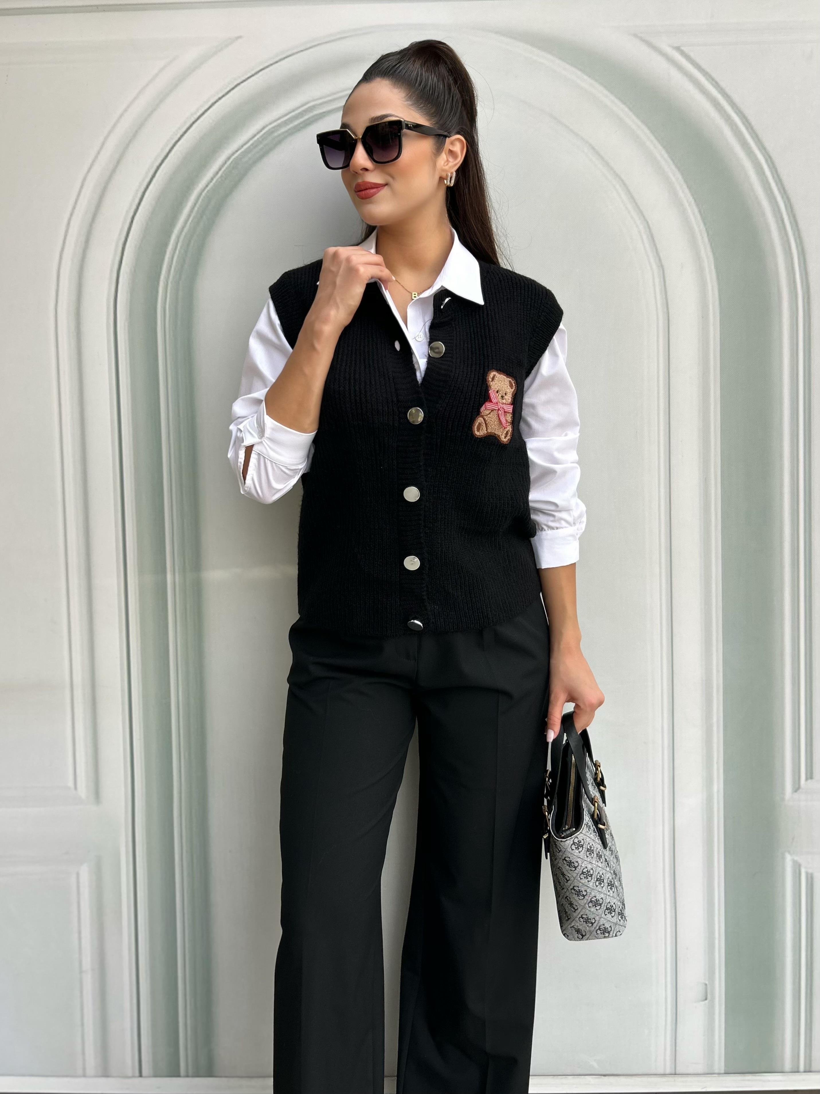 AYICIKLI.YELEK.SİYAH