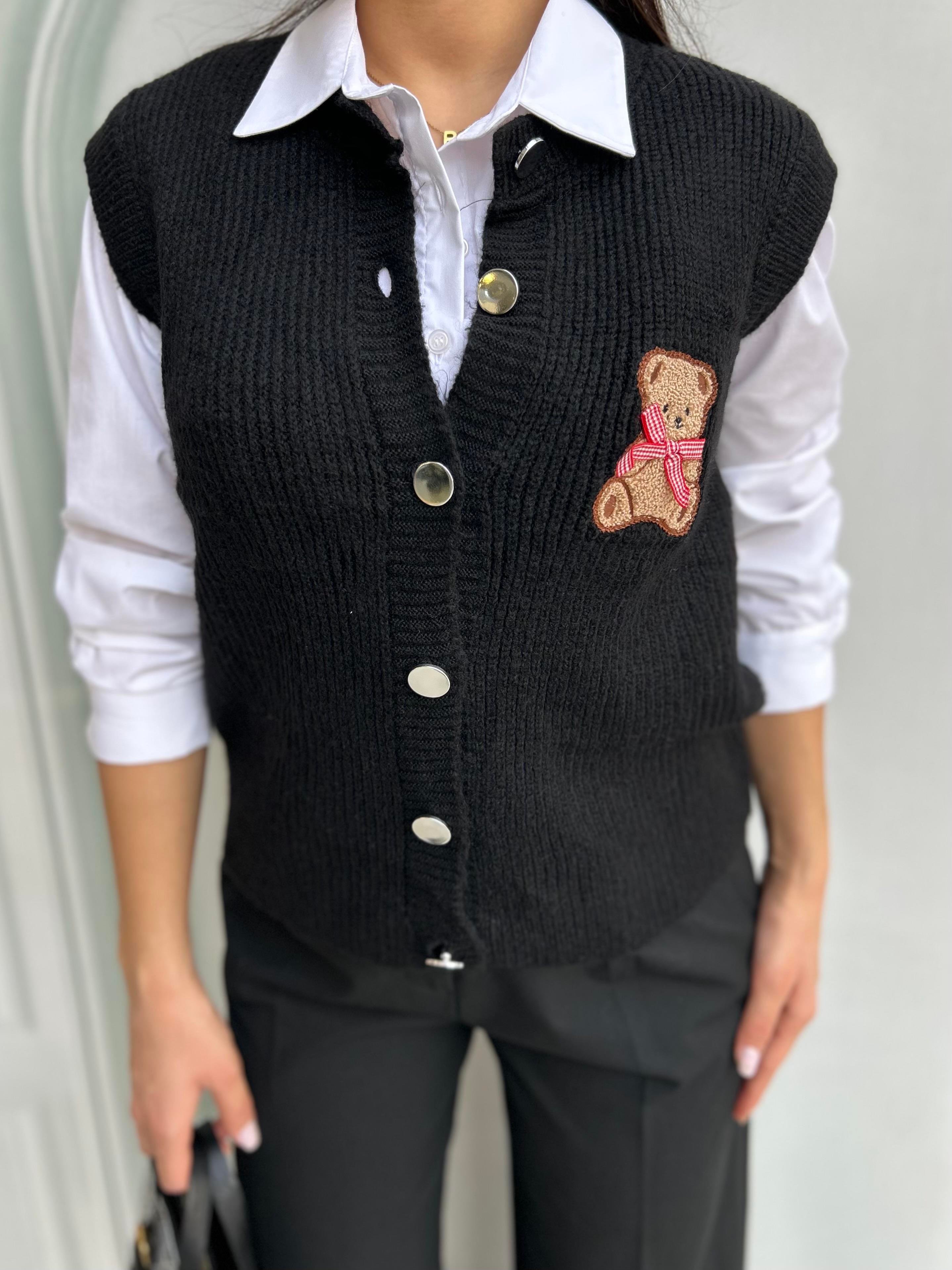 AYICIKLI.YELEK.SİYAH