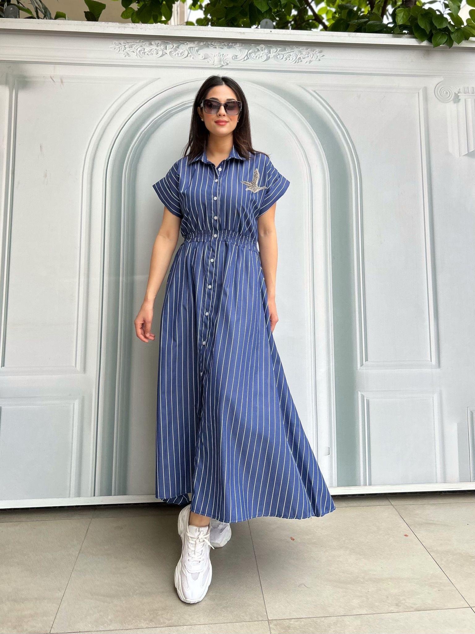 BELİNDA.ELBİSE.LACİVERT