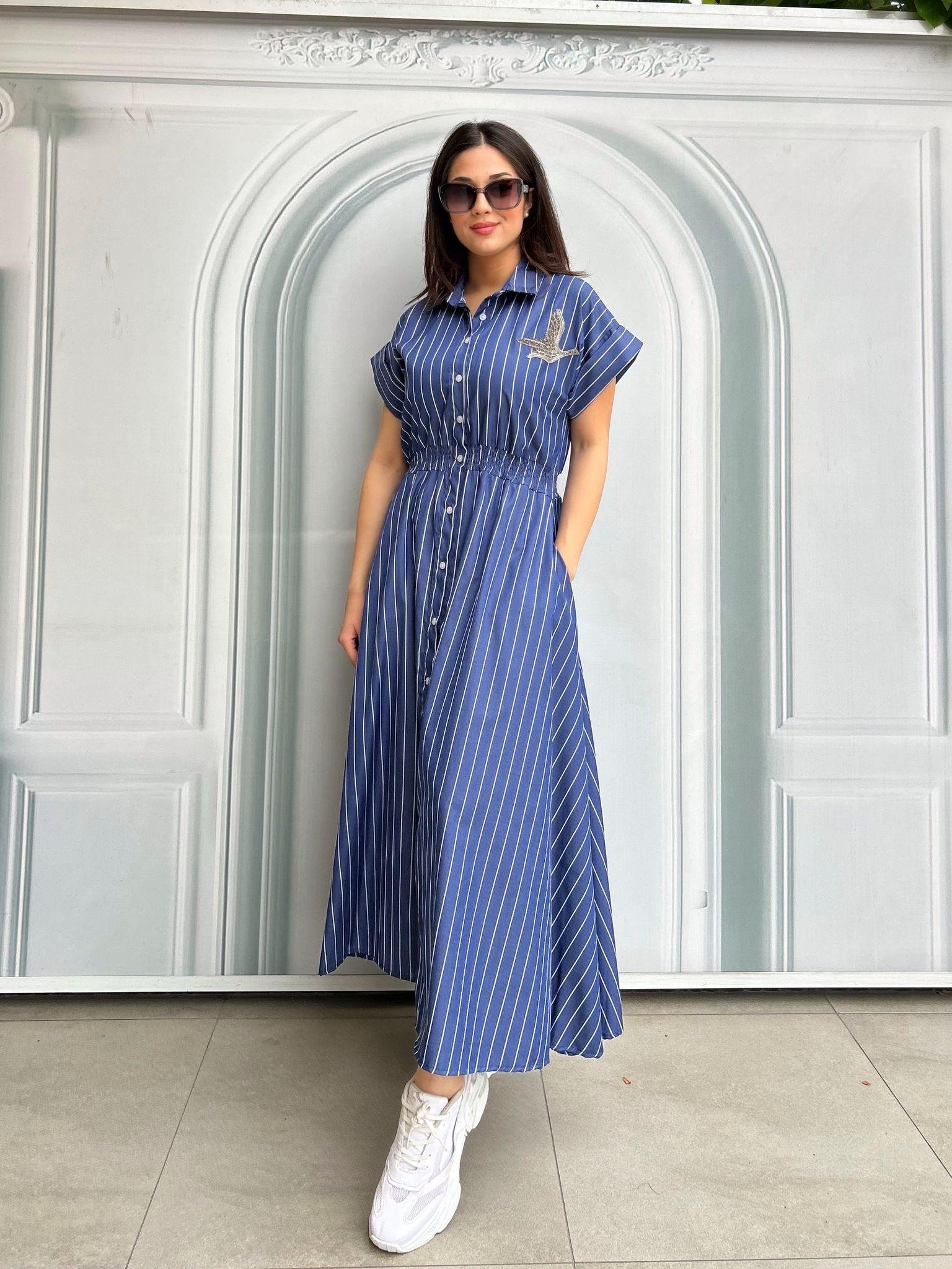 BELİNDA.ELBİSE.LACİVERT