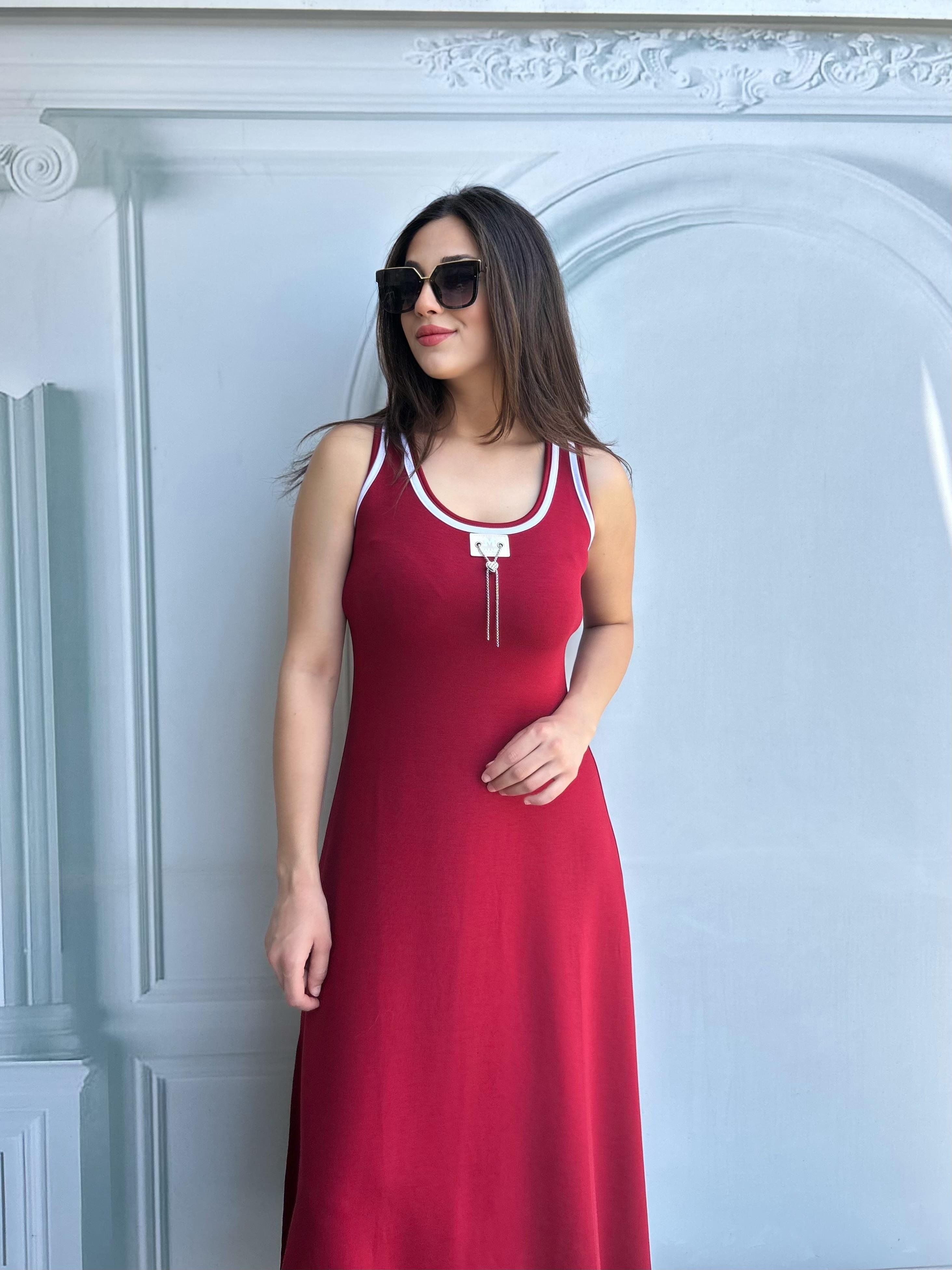 DORA.ELBİSE.KIRMIZI