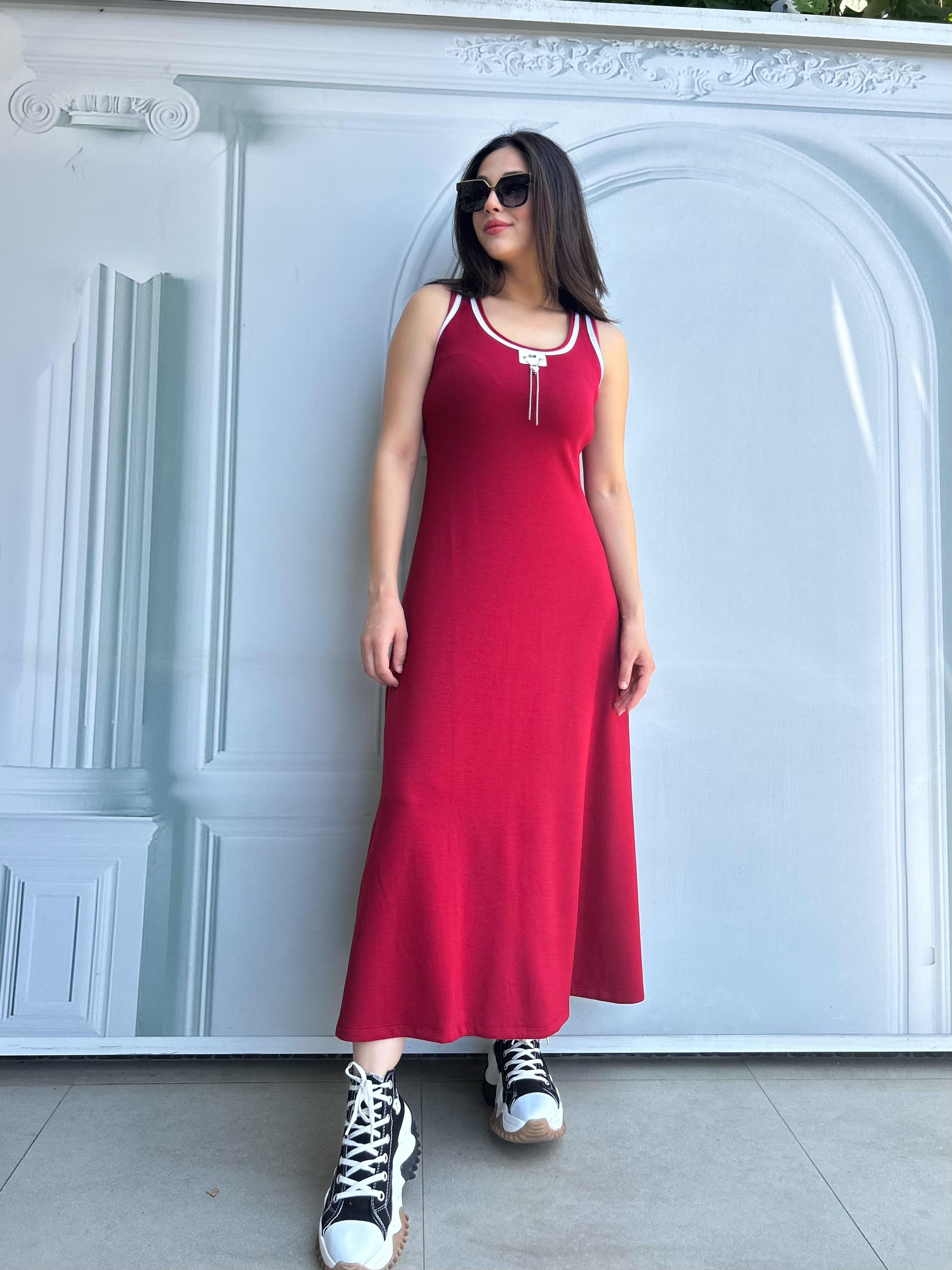 DORA.ELBİSE.KIRMIZI