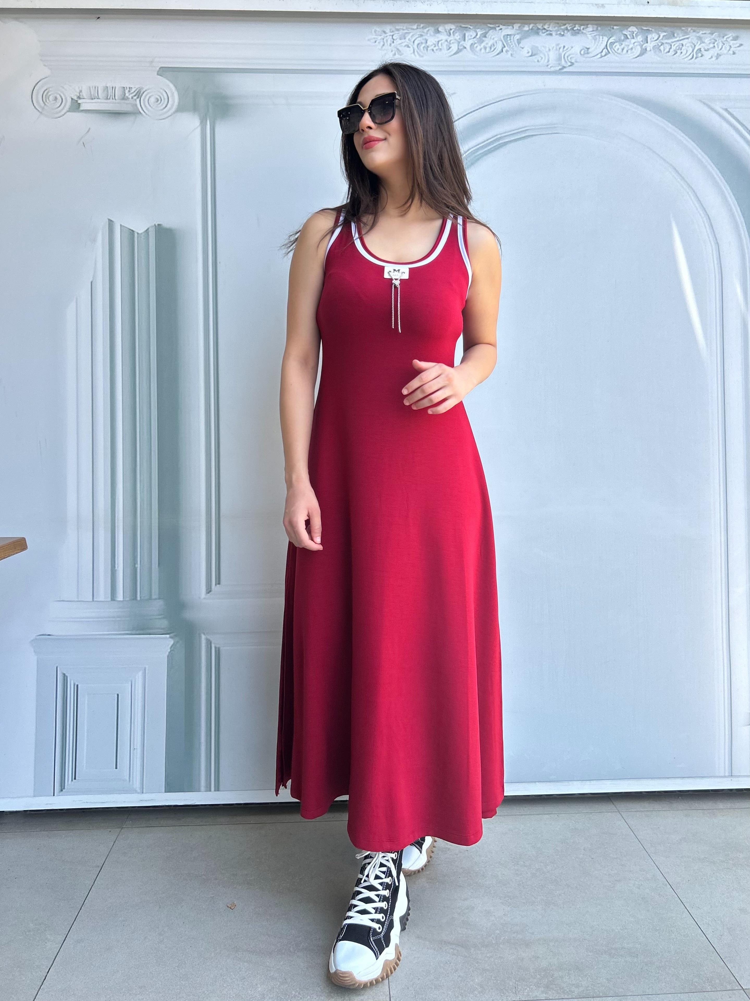 DORA.ELBİSE.KIRMIZI