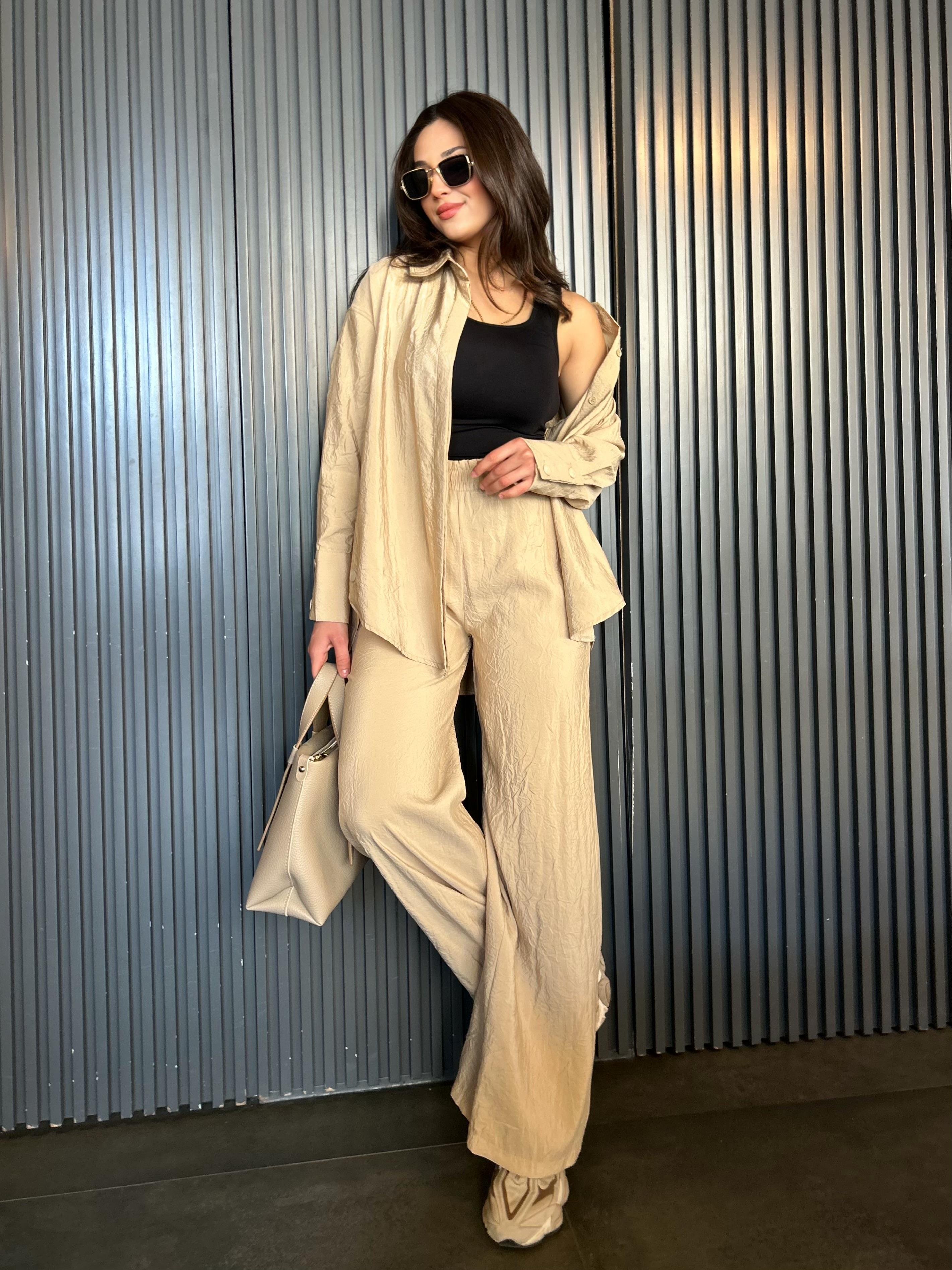 FLORA.İKİLİTAKIM.BEJ