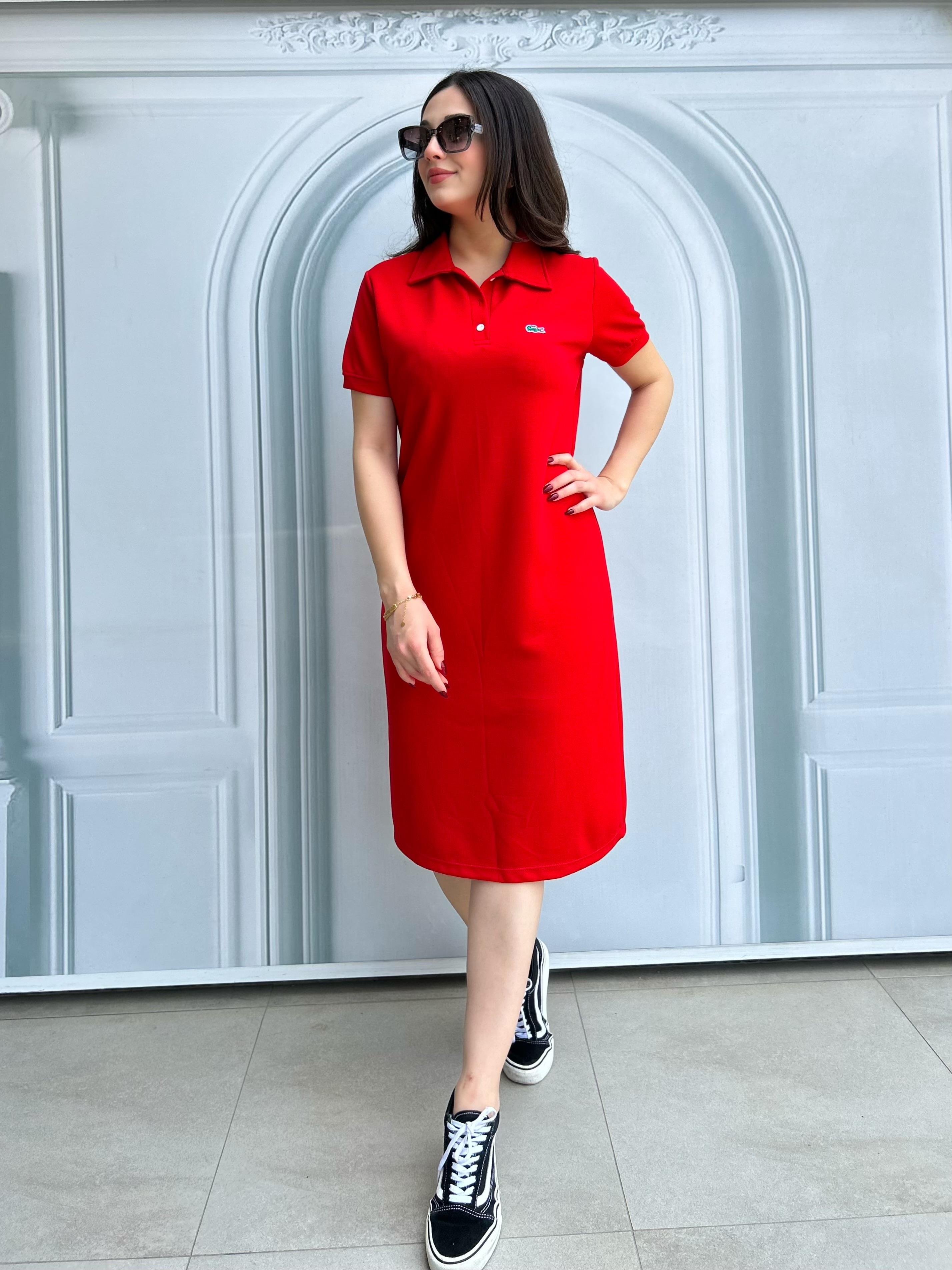 LACY.ELBİSE.KIRMIZI