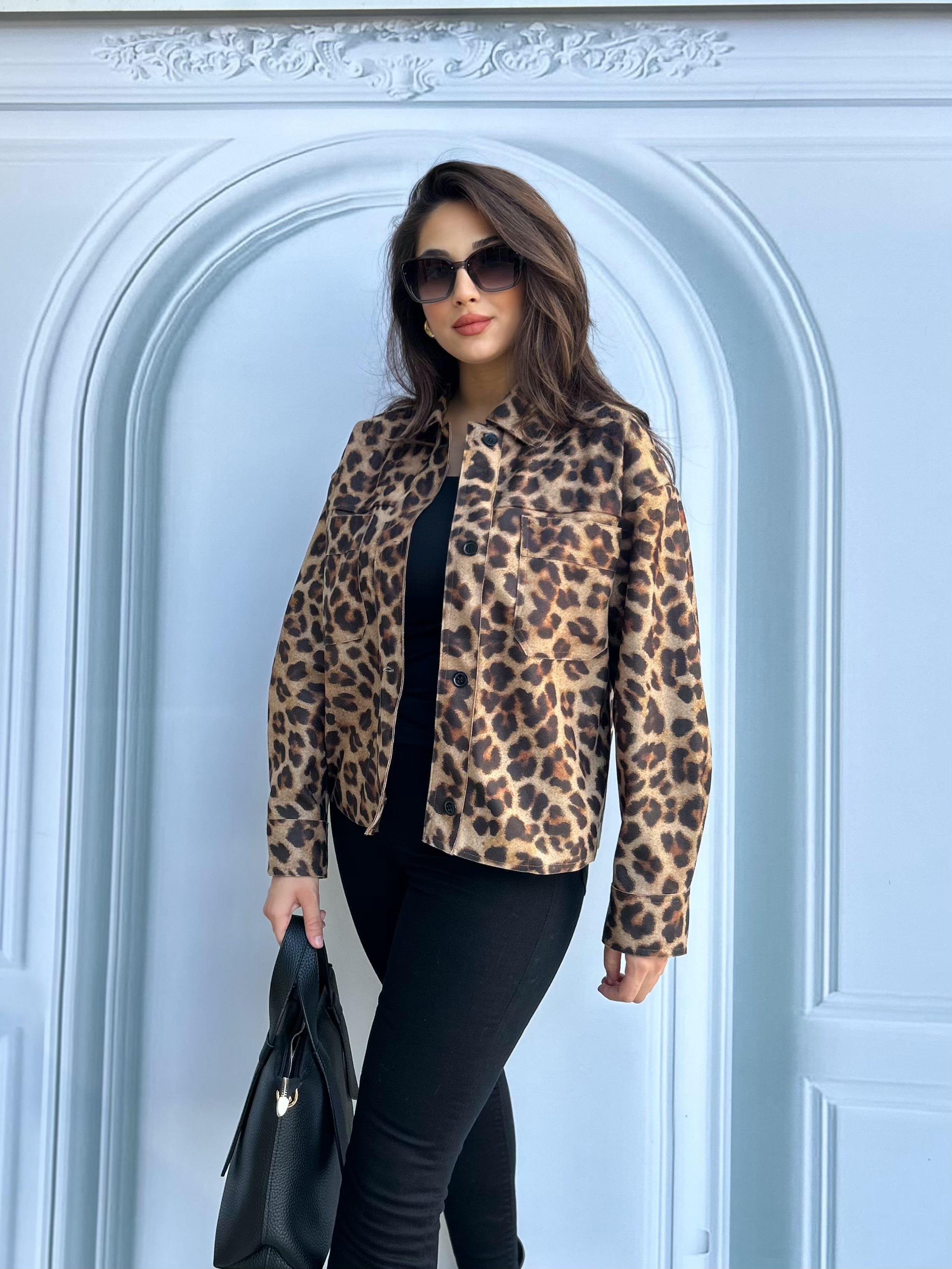 LEOPAR.ÇİFTCEPLİ.CEKET