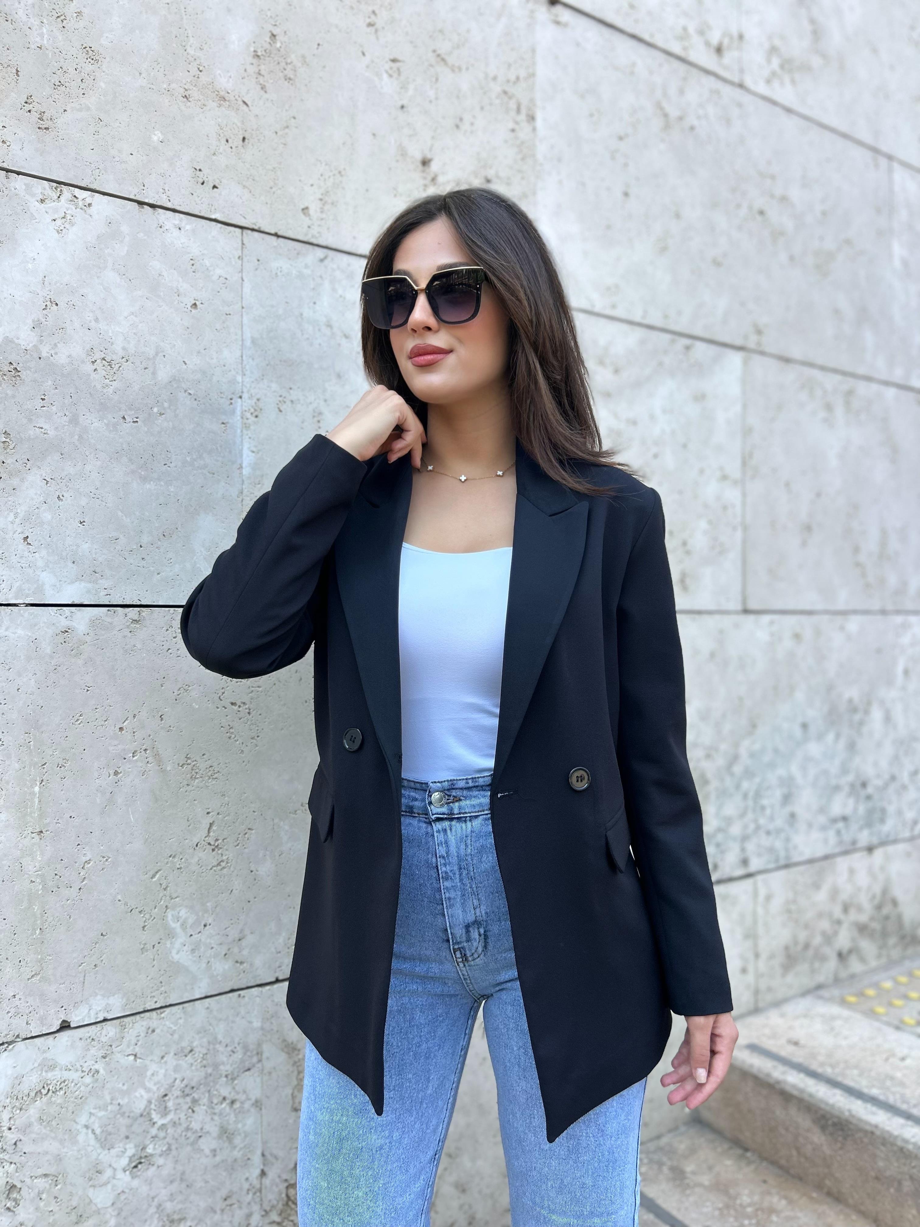 MASSİ.BLAZER.SİYAH