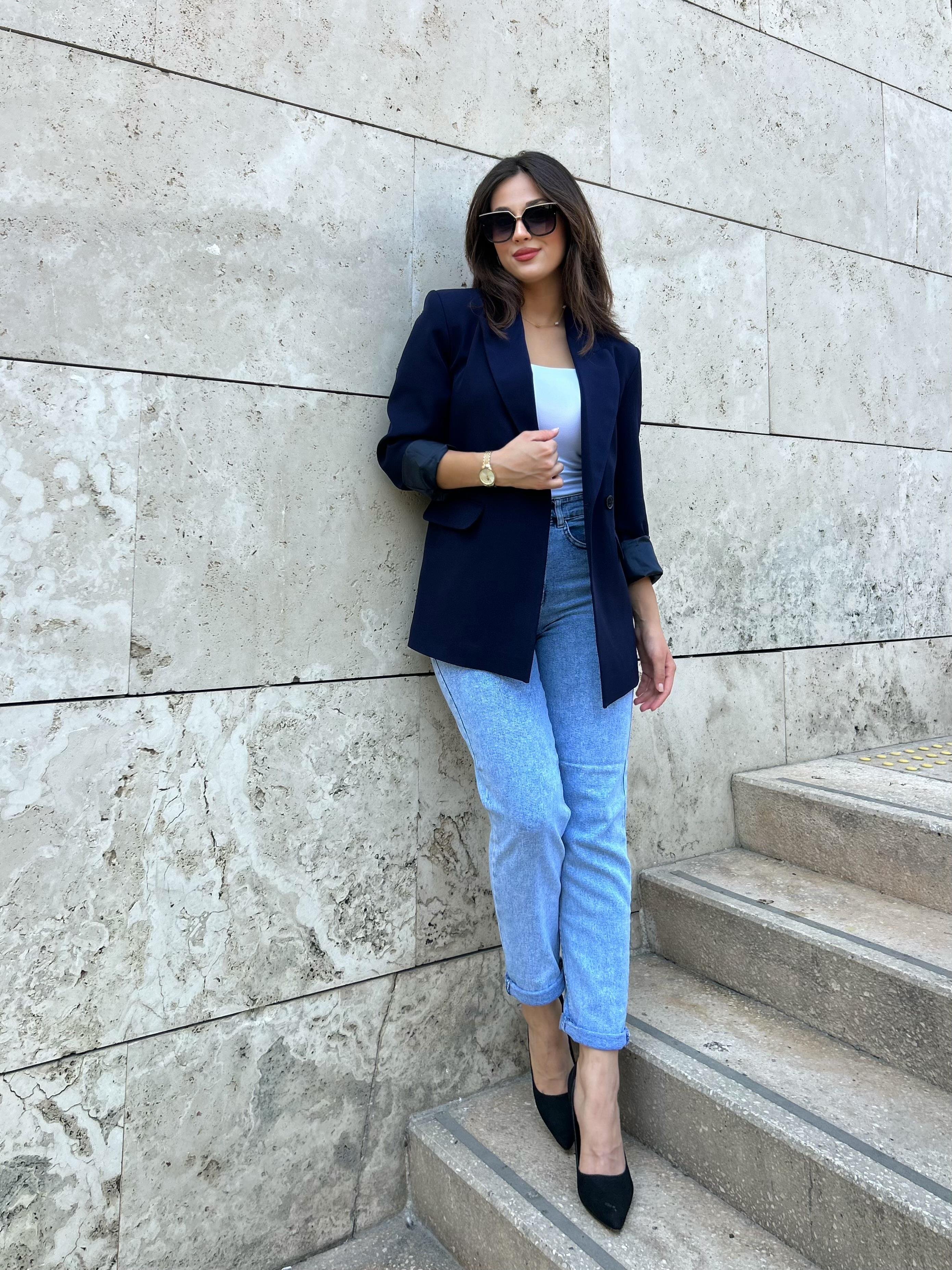 MASSİ.BLAZER.CEKET.LACİVERT