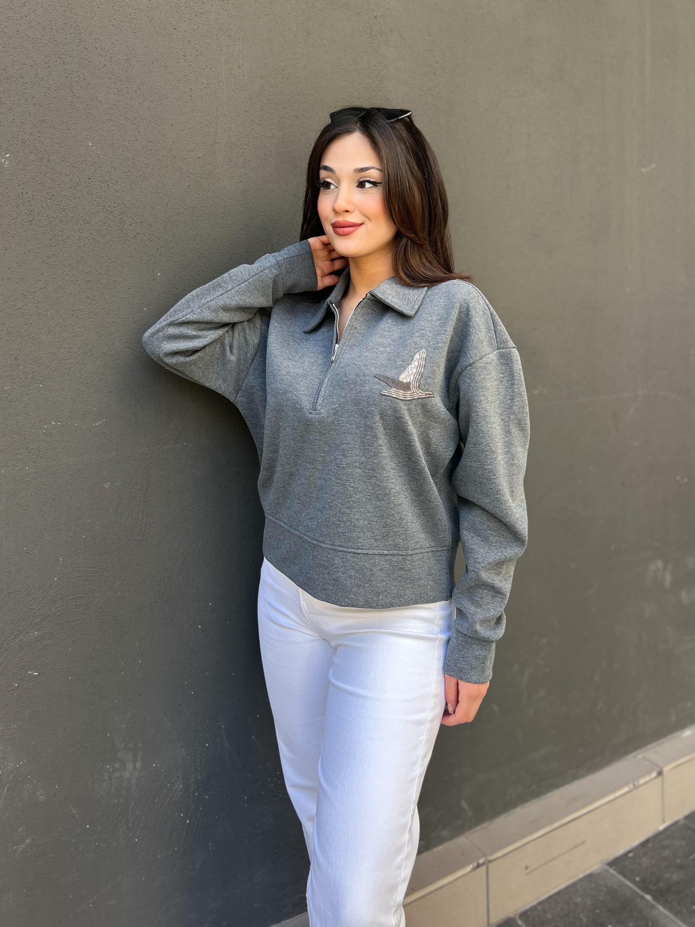 PREMİUM.FERMUARDETAYLI.SWEAT