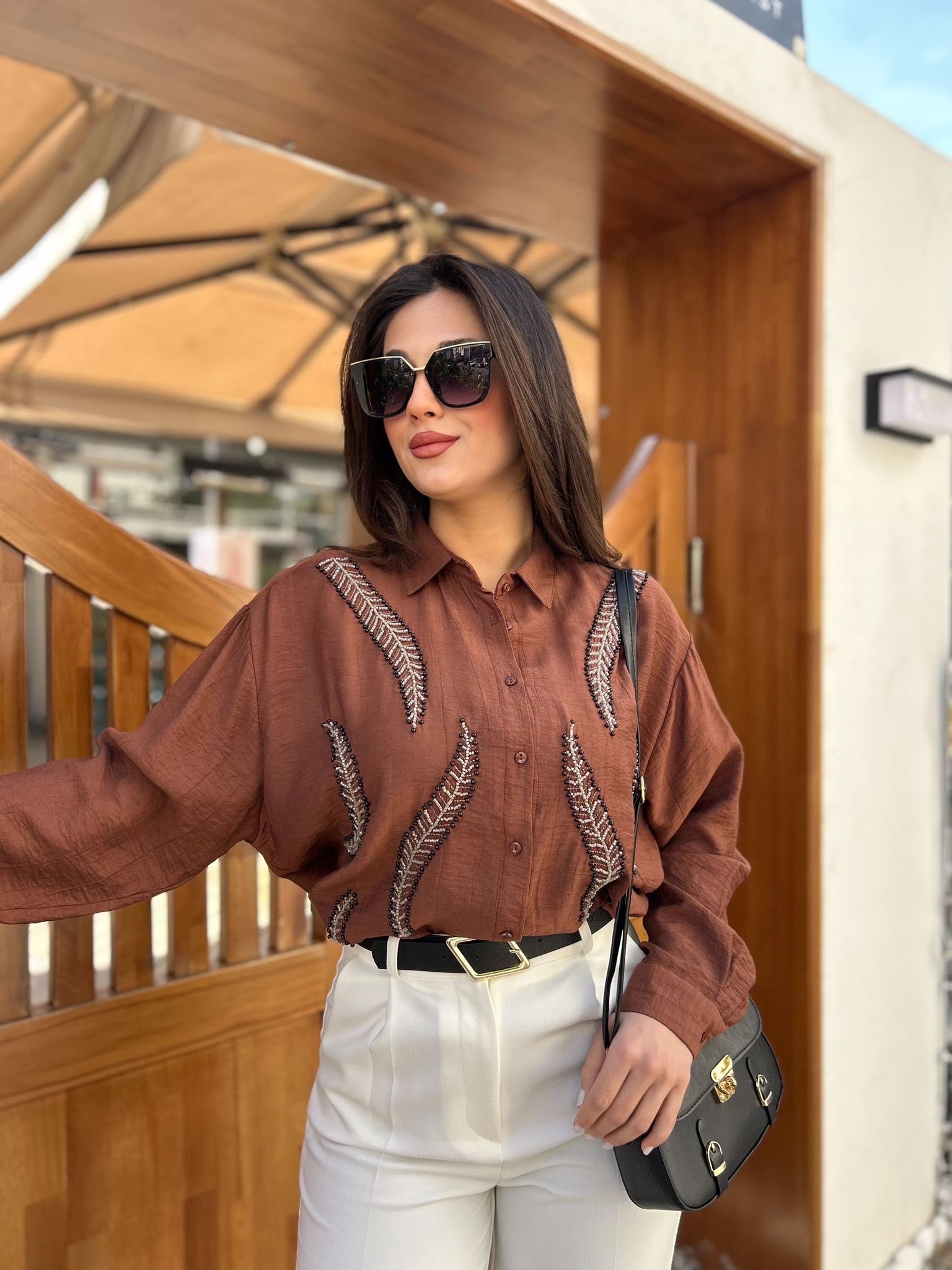 TERA.GÖMLEK.KAHVERENGİ