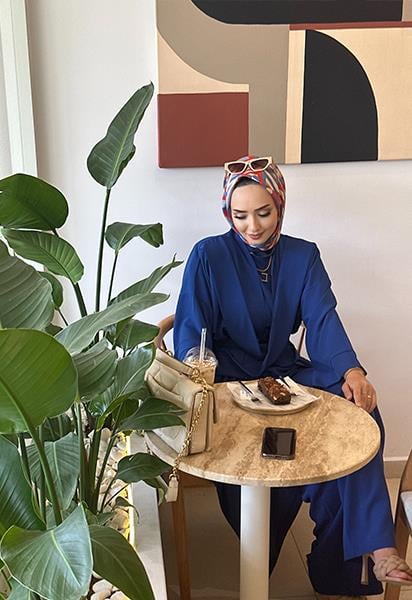 Çapraz abaya takım (SAKS)