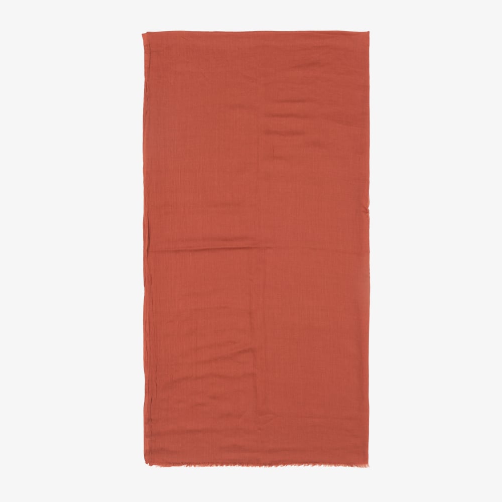 Bordo Düz Pamuk Comfort Şal - 030