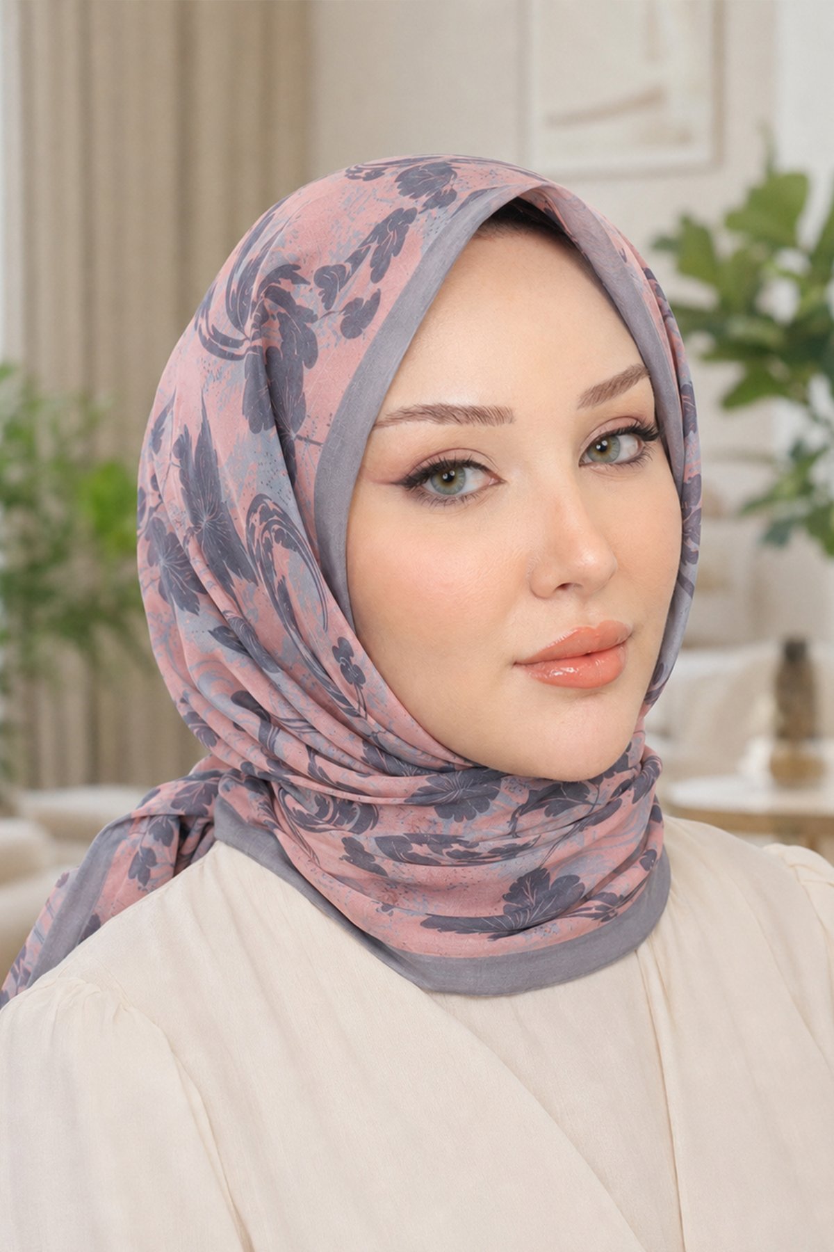 Desenli Soft Eşarp - 004