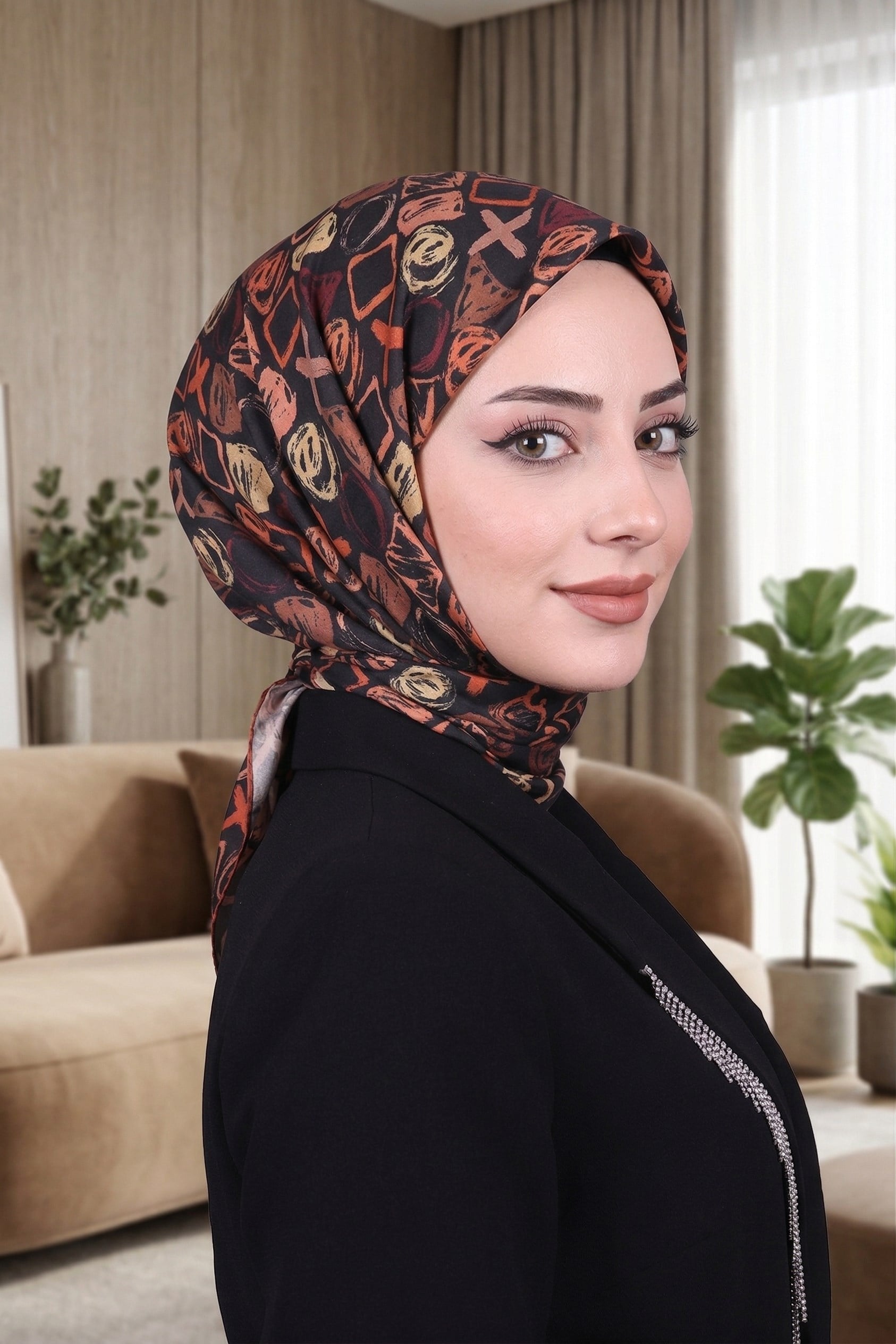 Desenli Soft Eşarp - 004