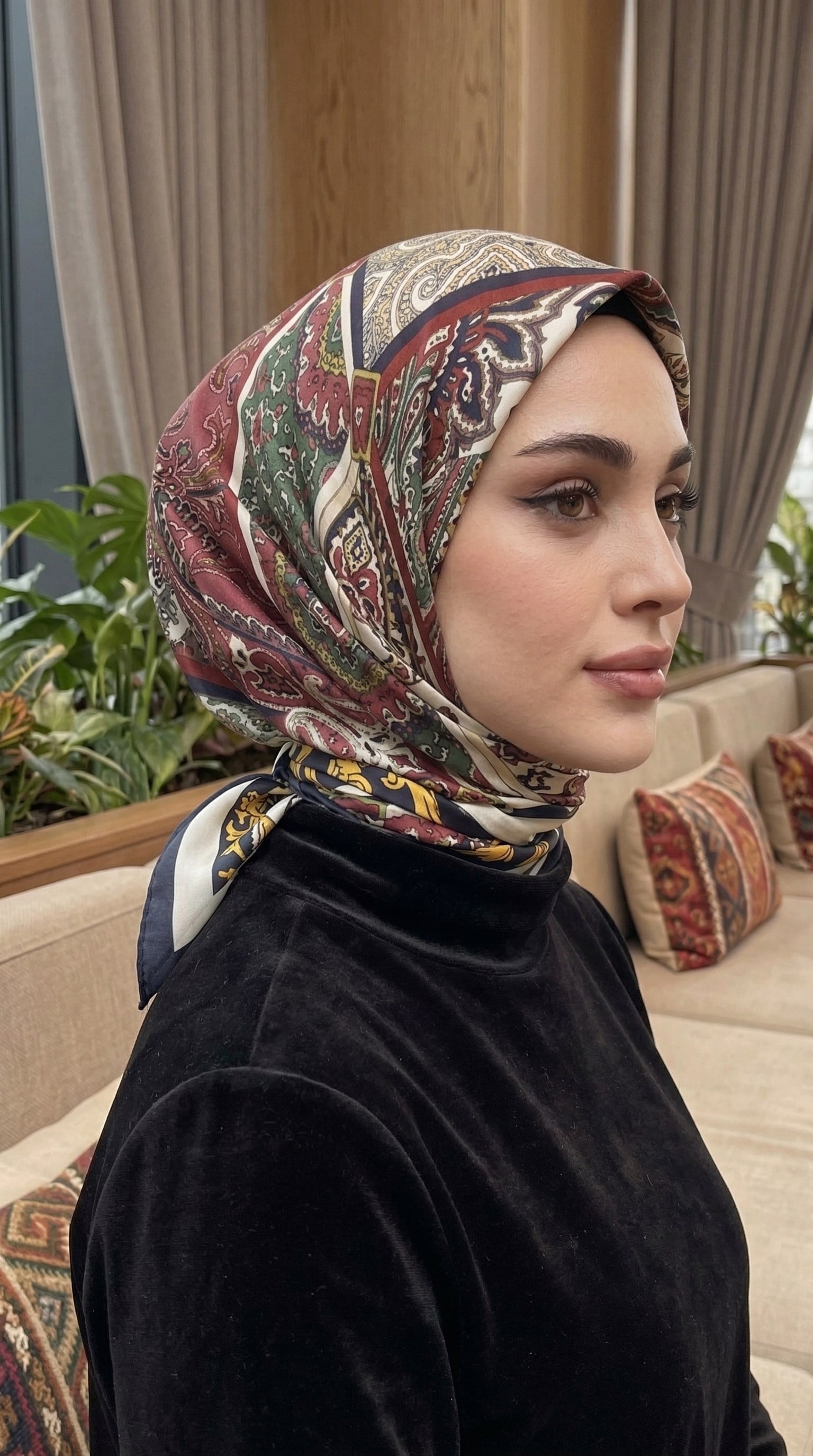 Desenli Soft Eşarp - 005