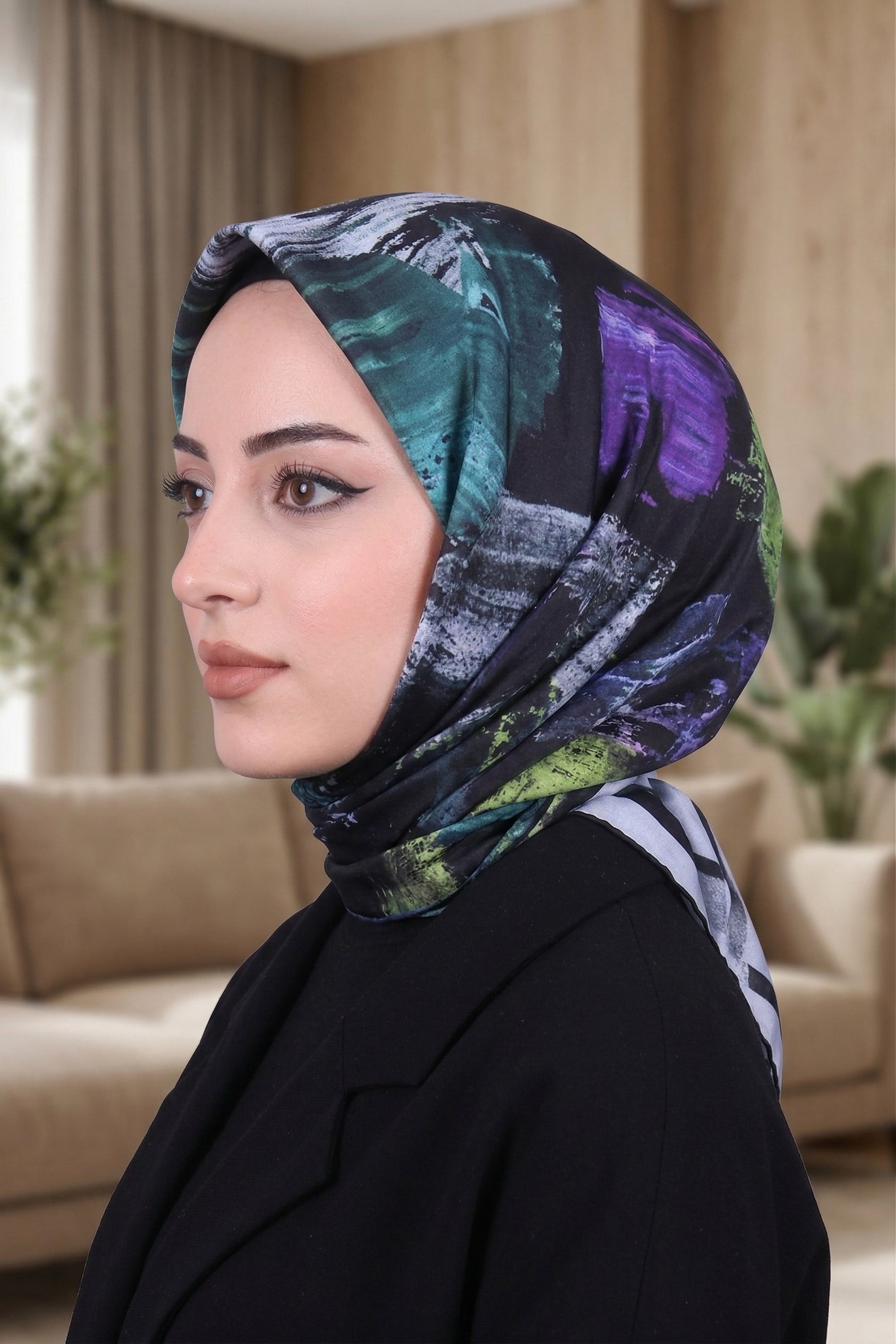 Desenli Soft Eşarp - 006