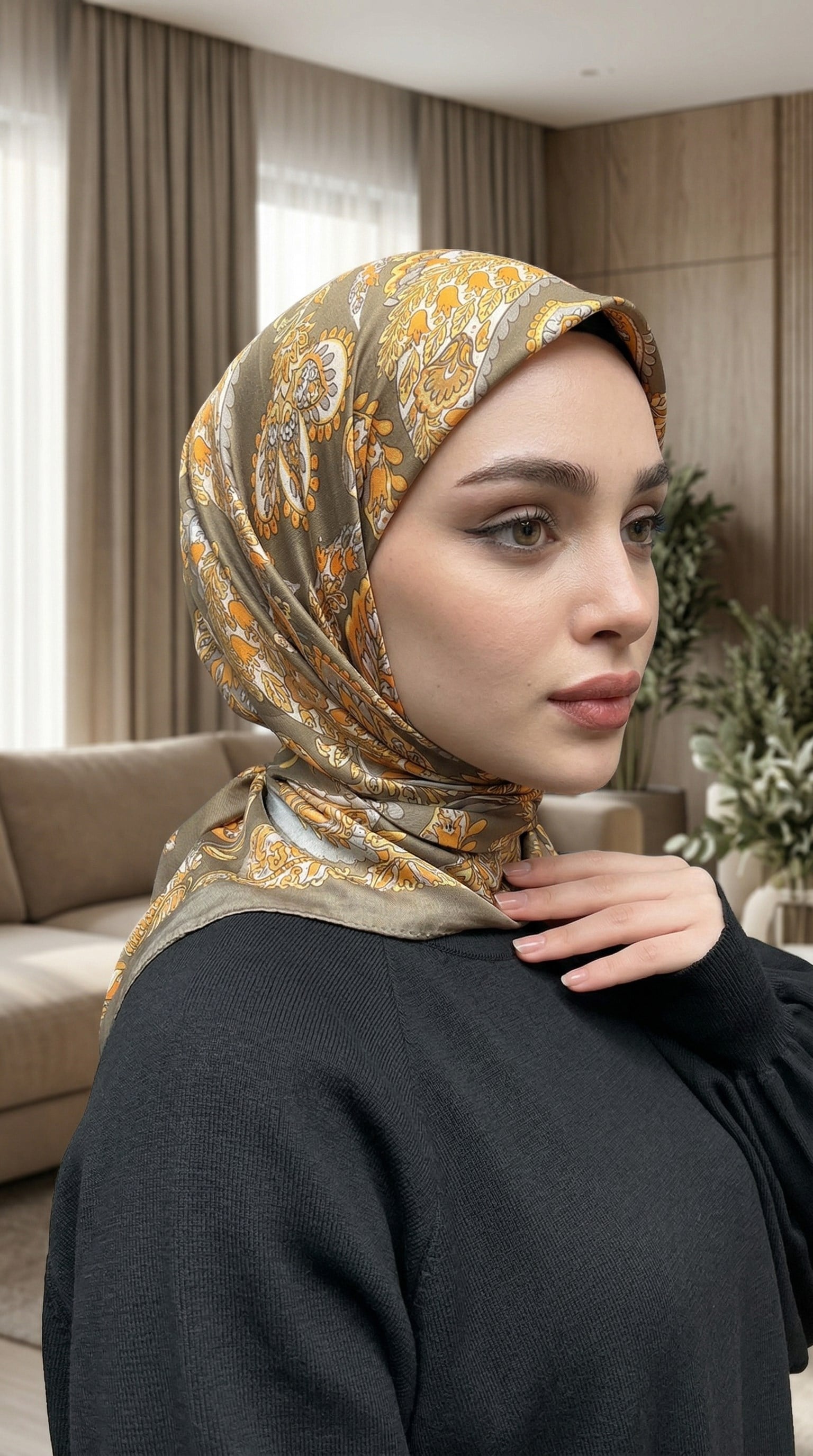 Desenli Soft Eşarp - 013