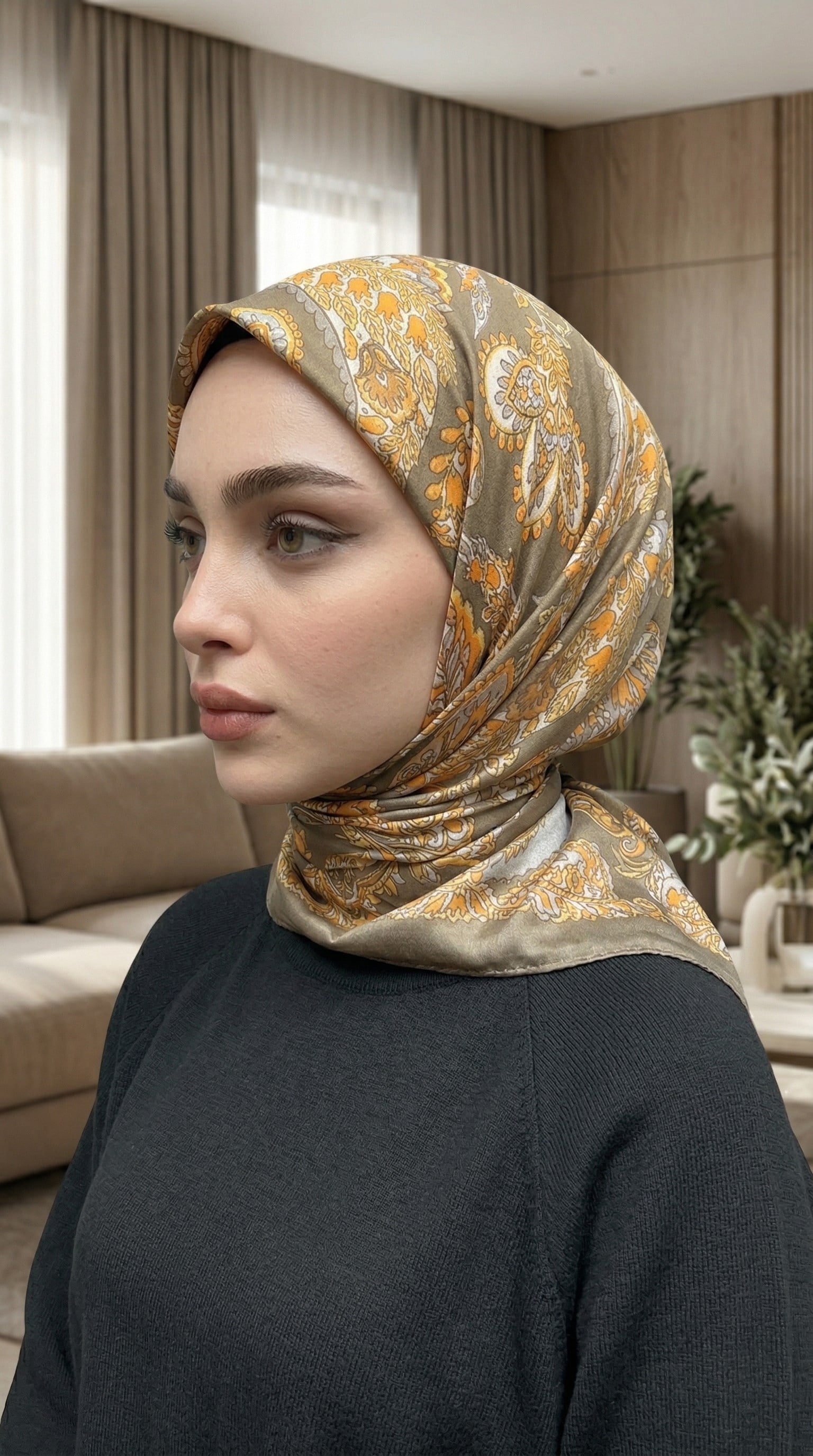 Desenli Soft Eşarp - 013