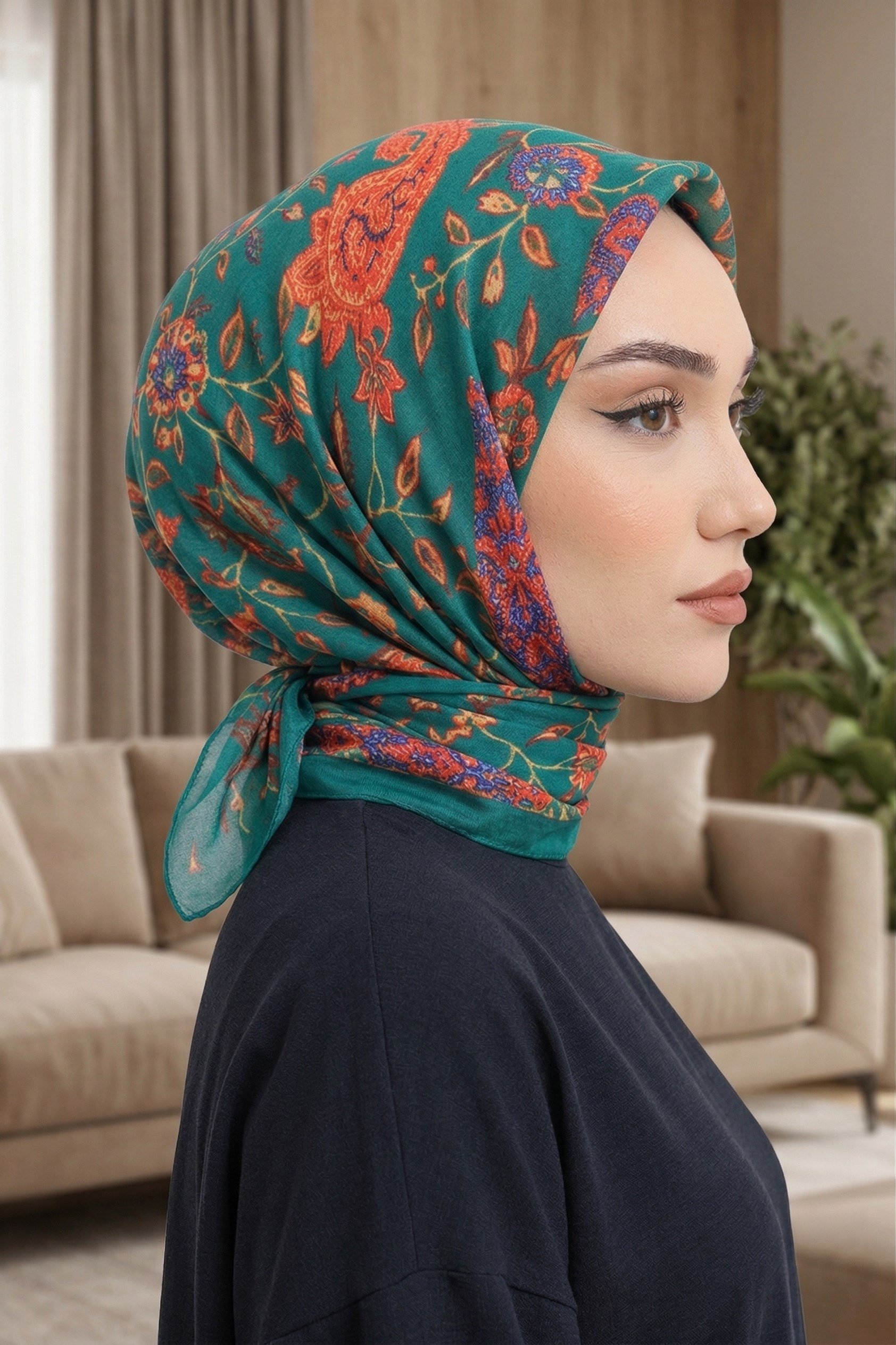 Desenli Soft Eşarp - 018