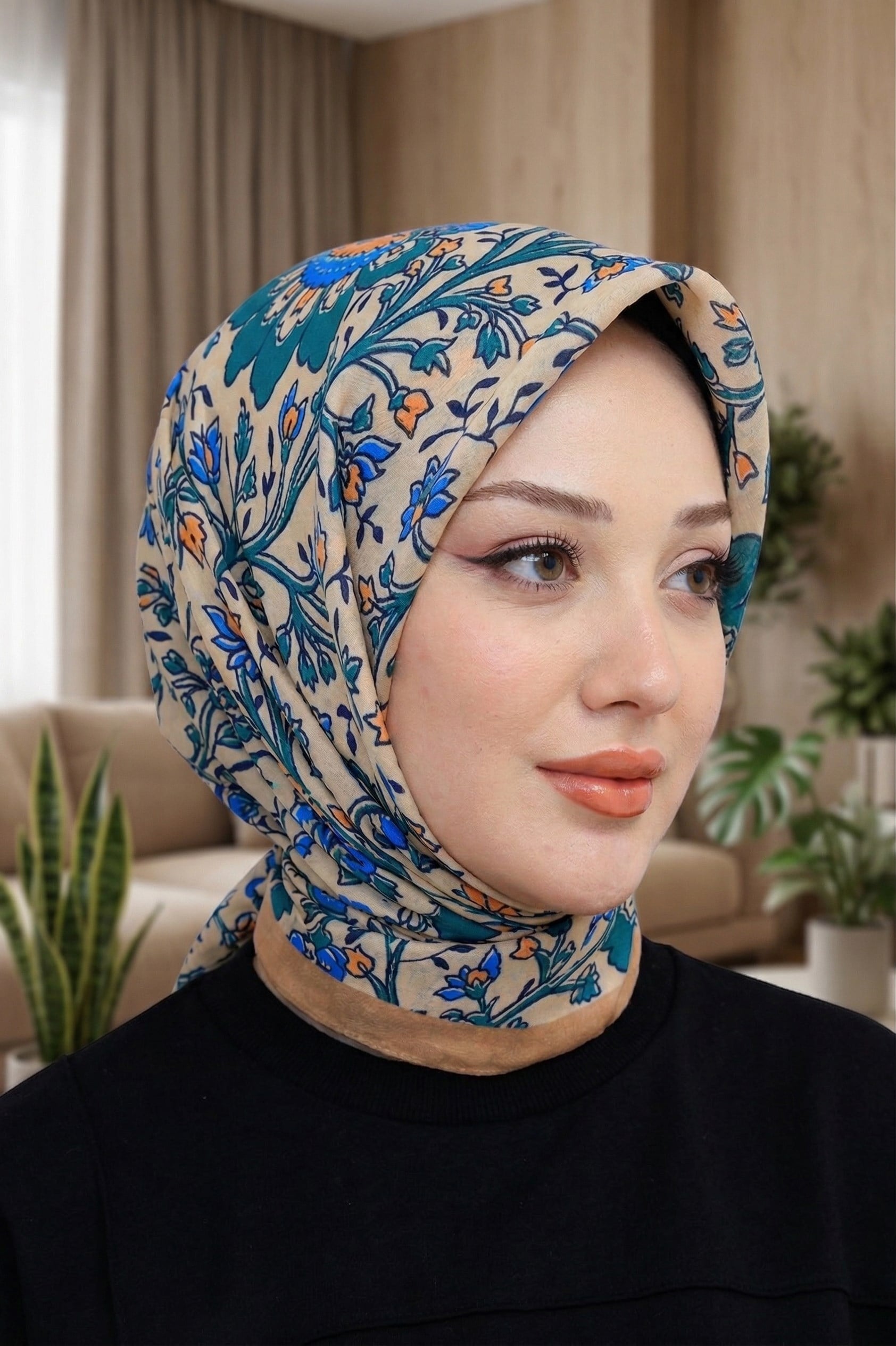 Desenli Soft Eşarp - 019