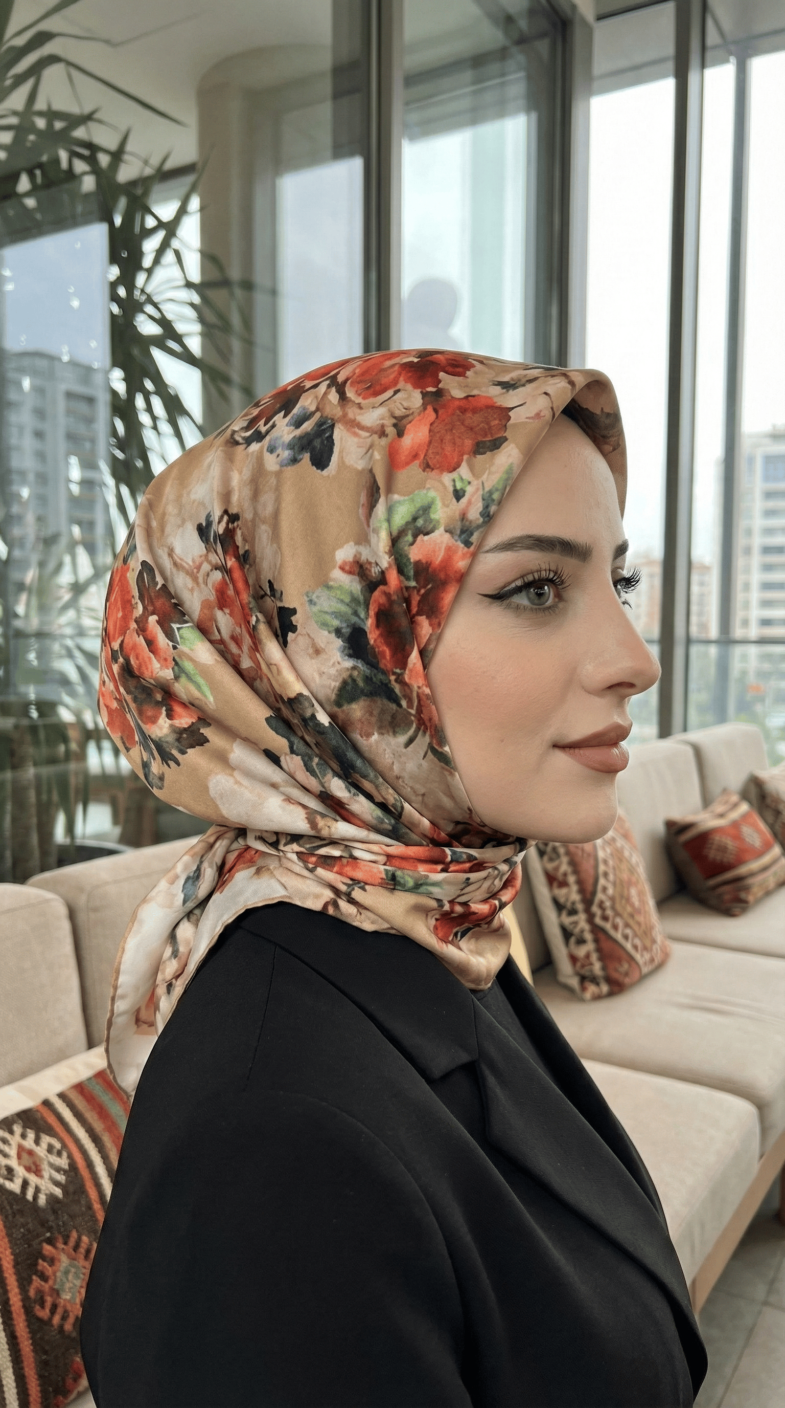 Desenli Soft Eşarp - 024