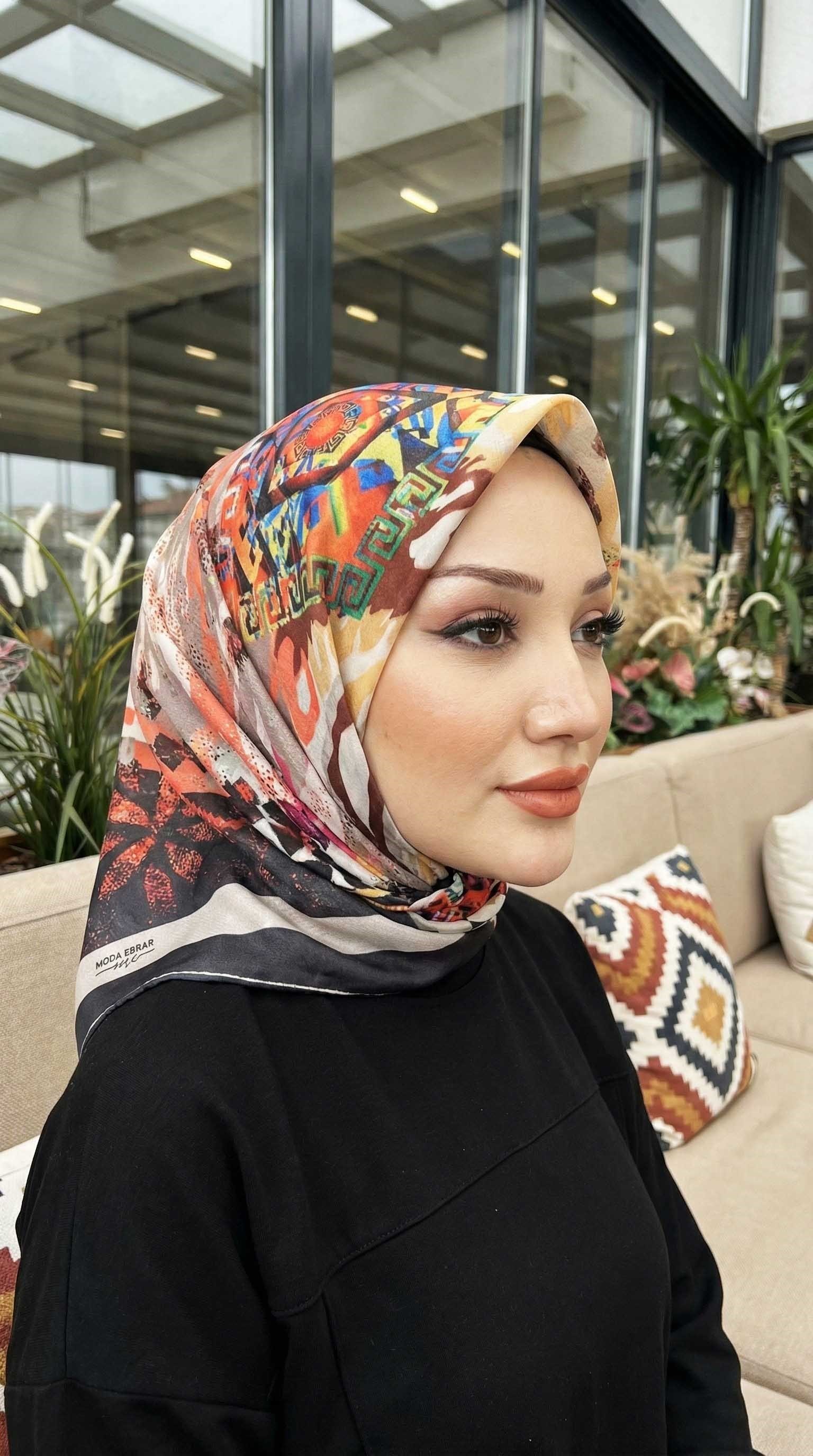 Desenli Soft Eşarp - 027