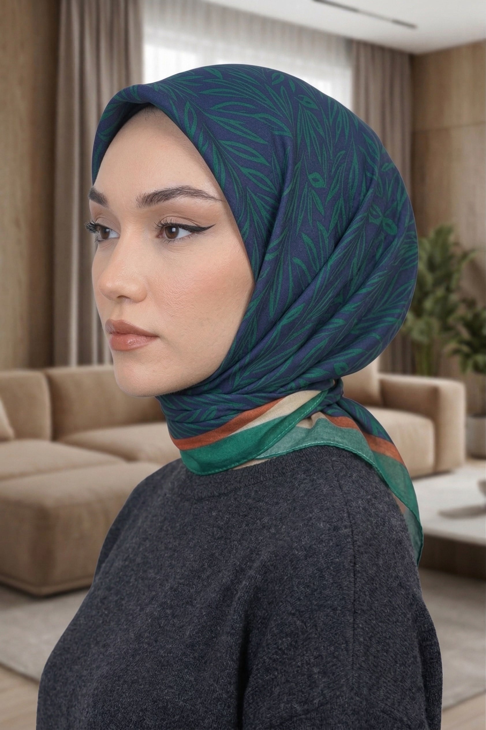 Desenli Soft Eşarp - 032