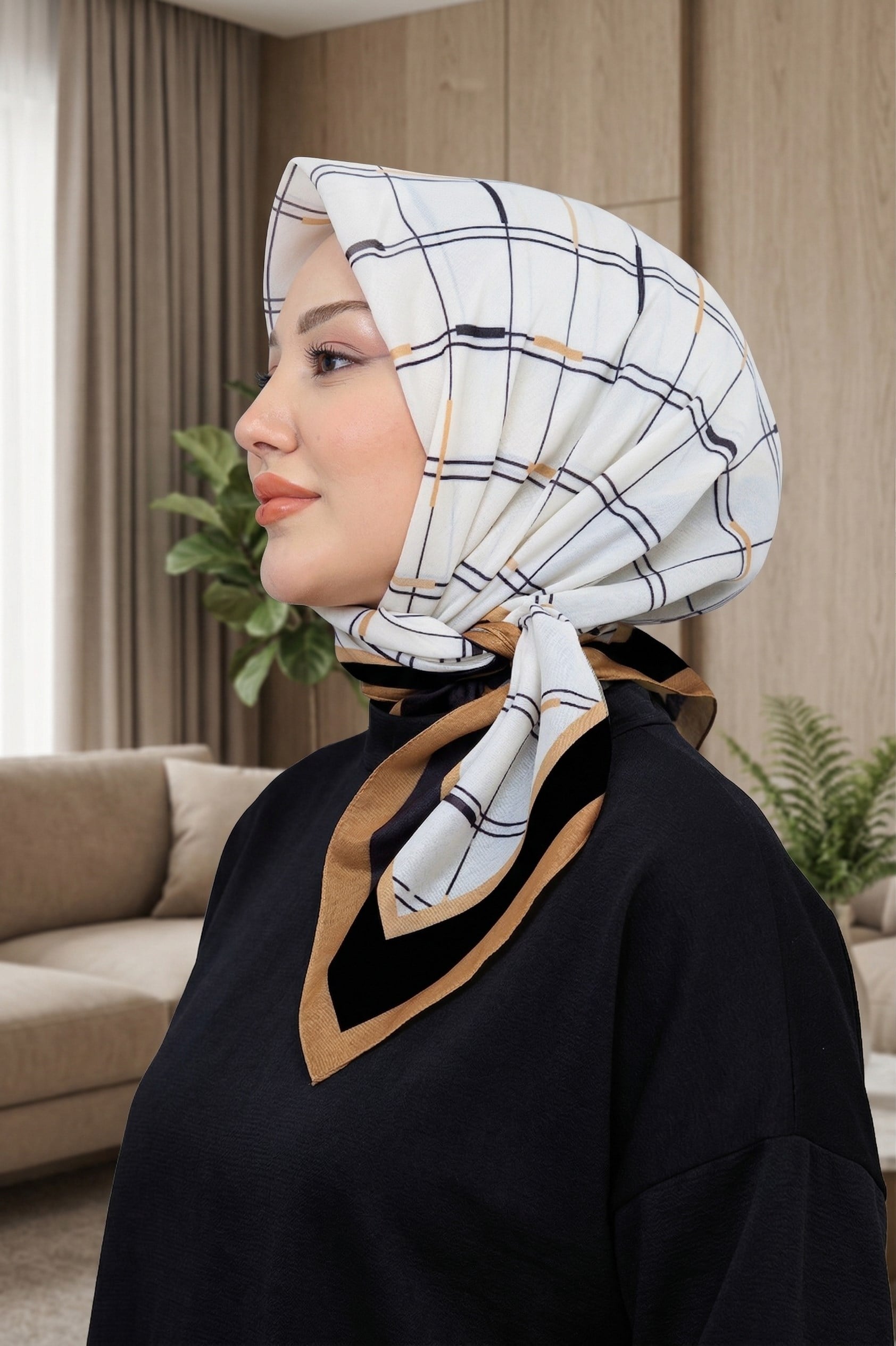 Desenli Soft Eşarp - 033