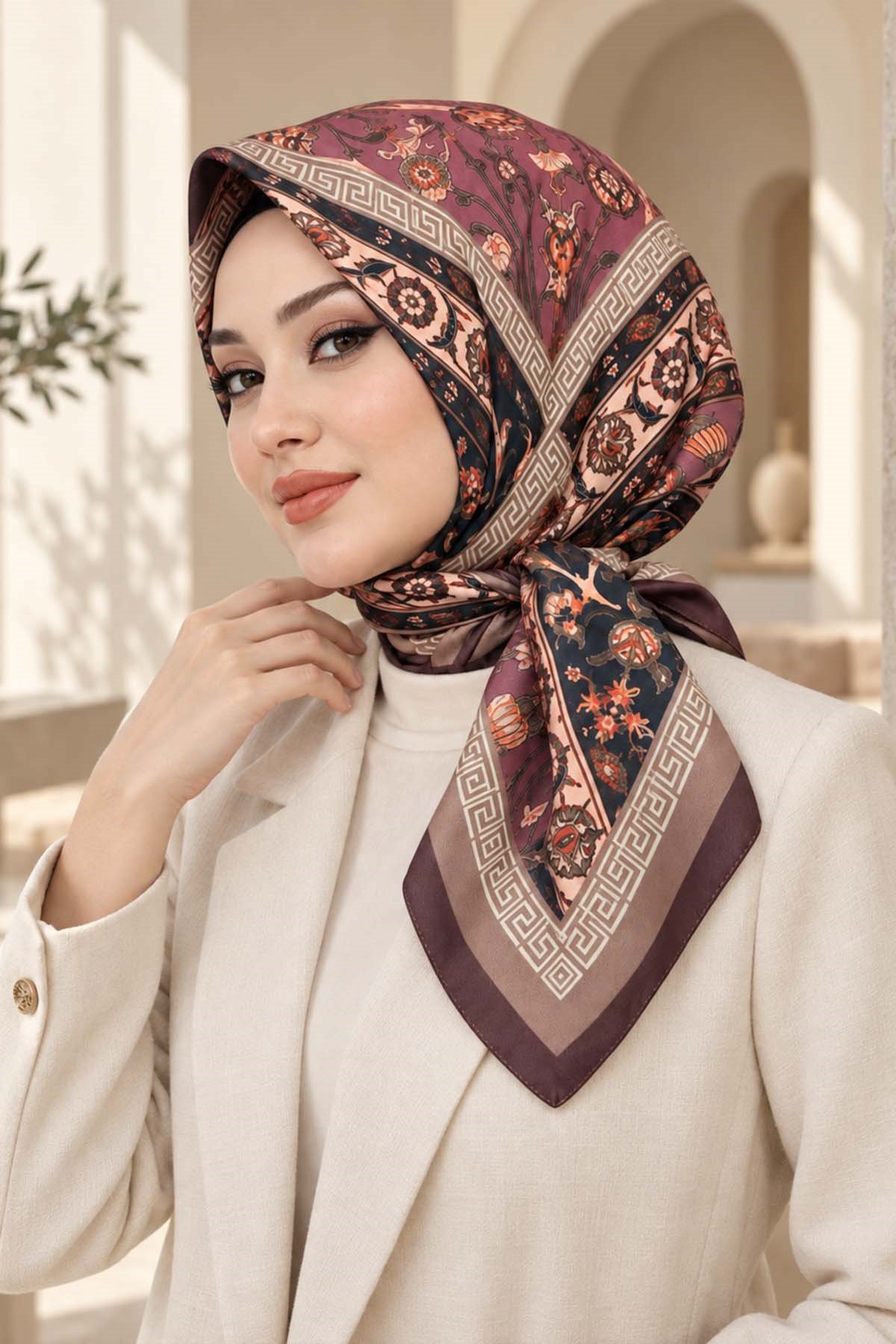 Desenli Soft Eşarp - 035