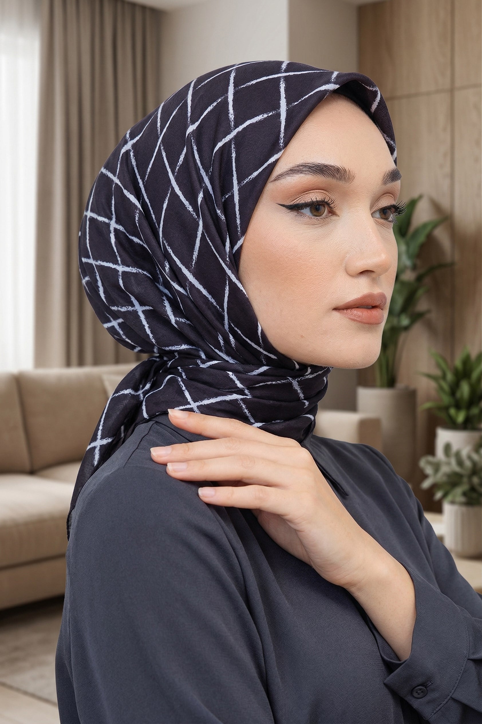 Desenli Soft Eşarp - 040