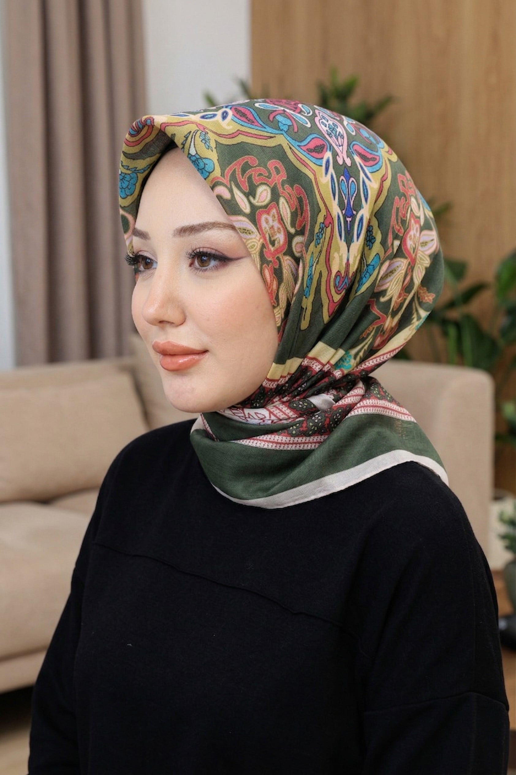 Desenli Soft Eşarp - 046