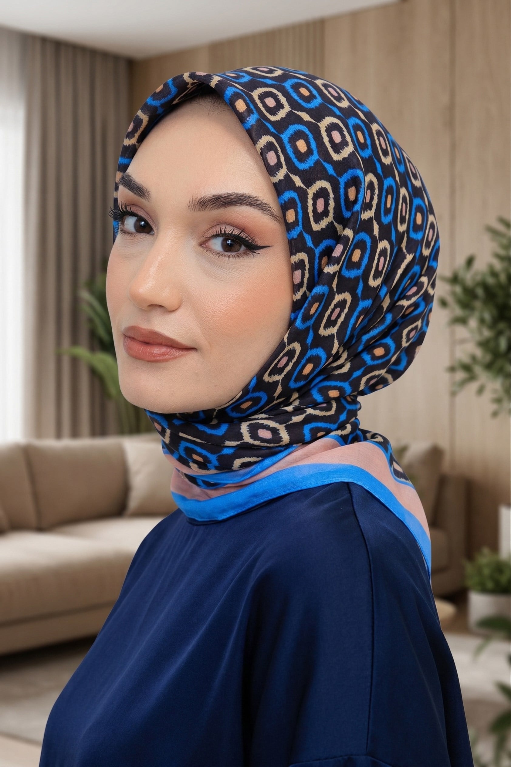 Desenli Soft Eşarp - 048