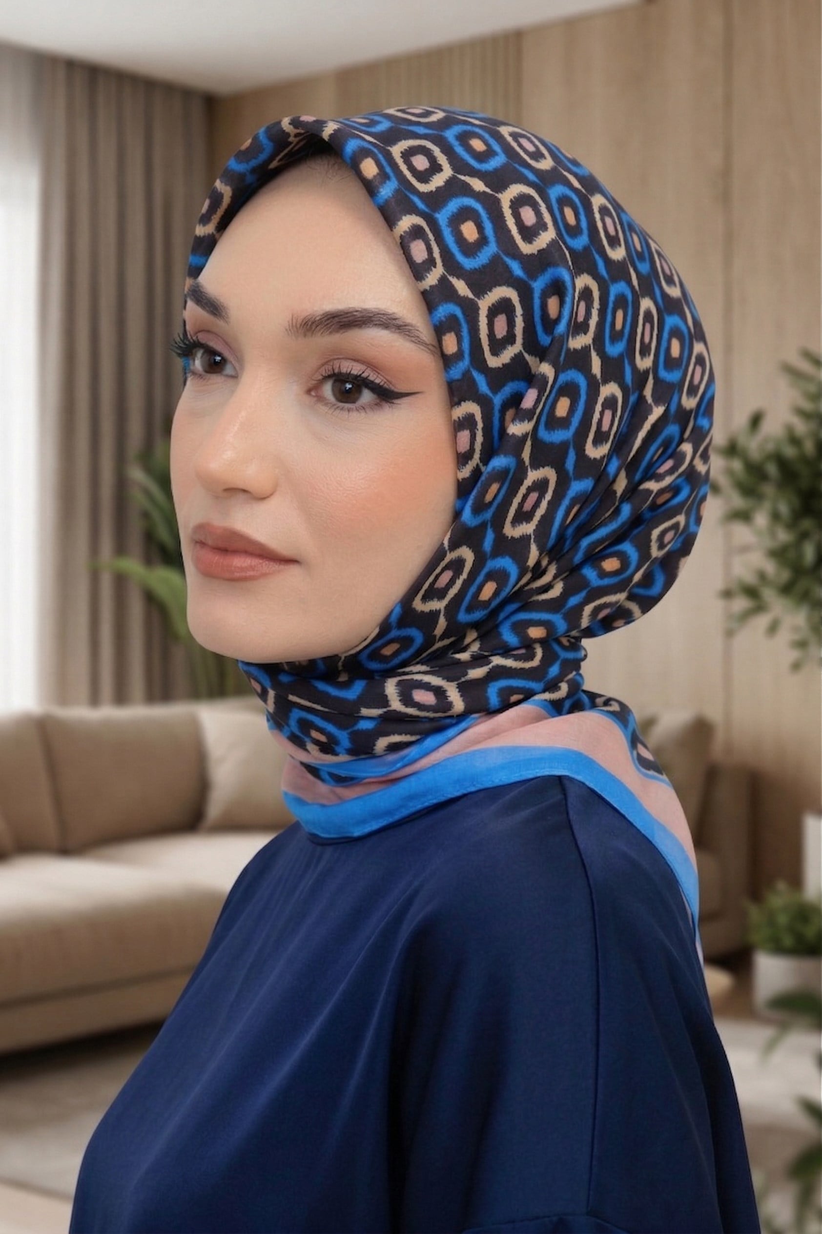 Desenli Soft Eşarp - 048