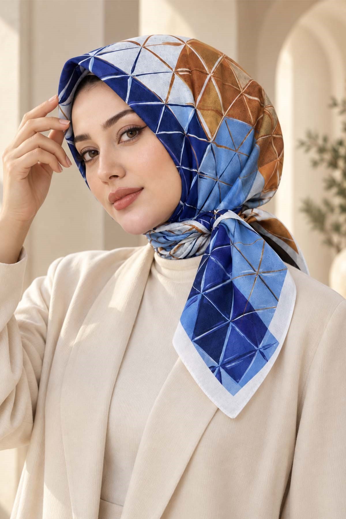 Desenli Soft Eşarp - 049