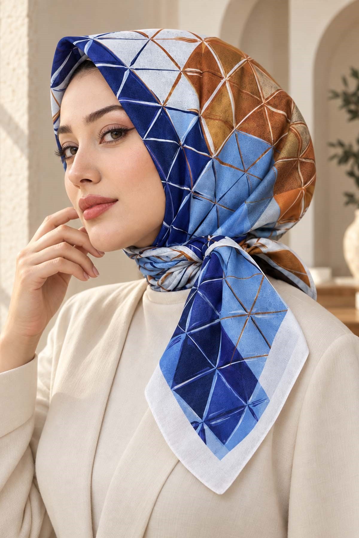 Desenli Soft Eşarp - 049