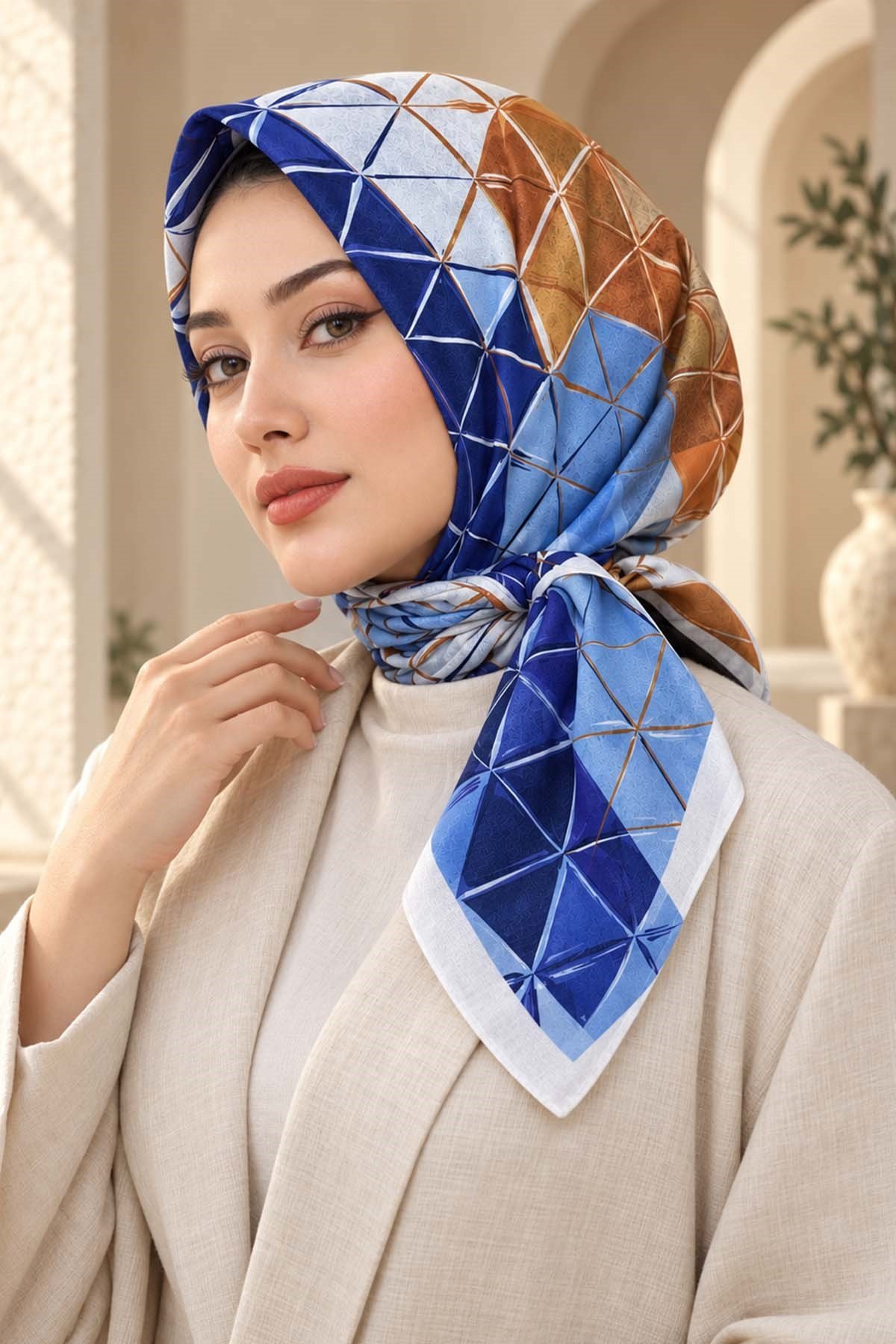 Desenli Soft Eşarp - 049