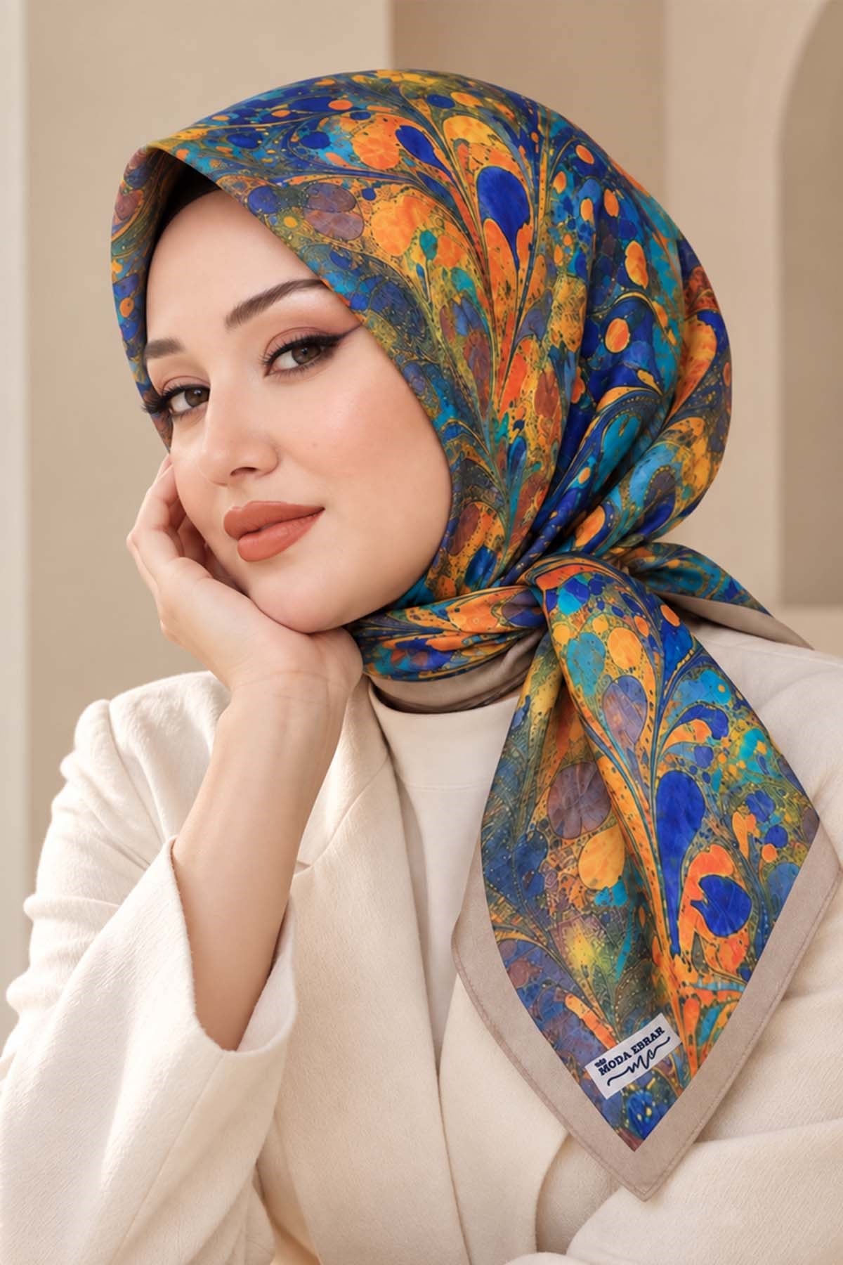 Desenli Soft Eşarp - 050