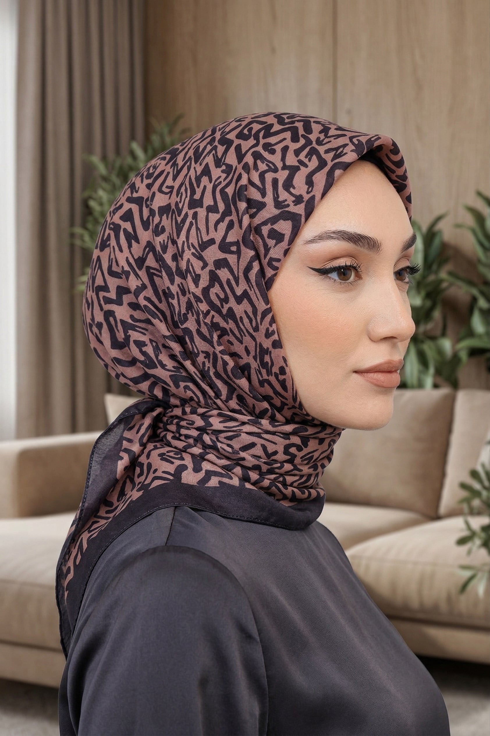 Desenli Soft Eşarp - 050