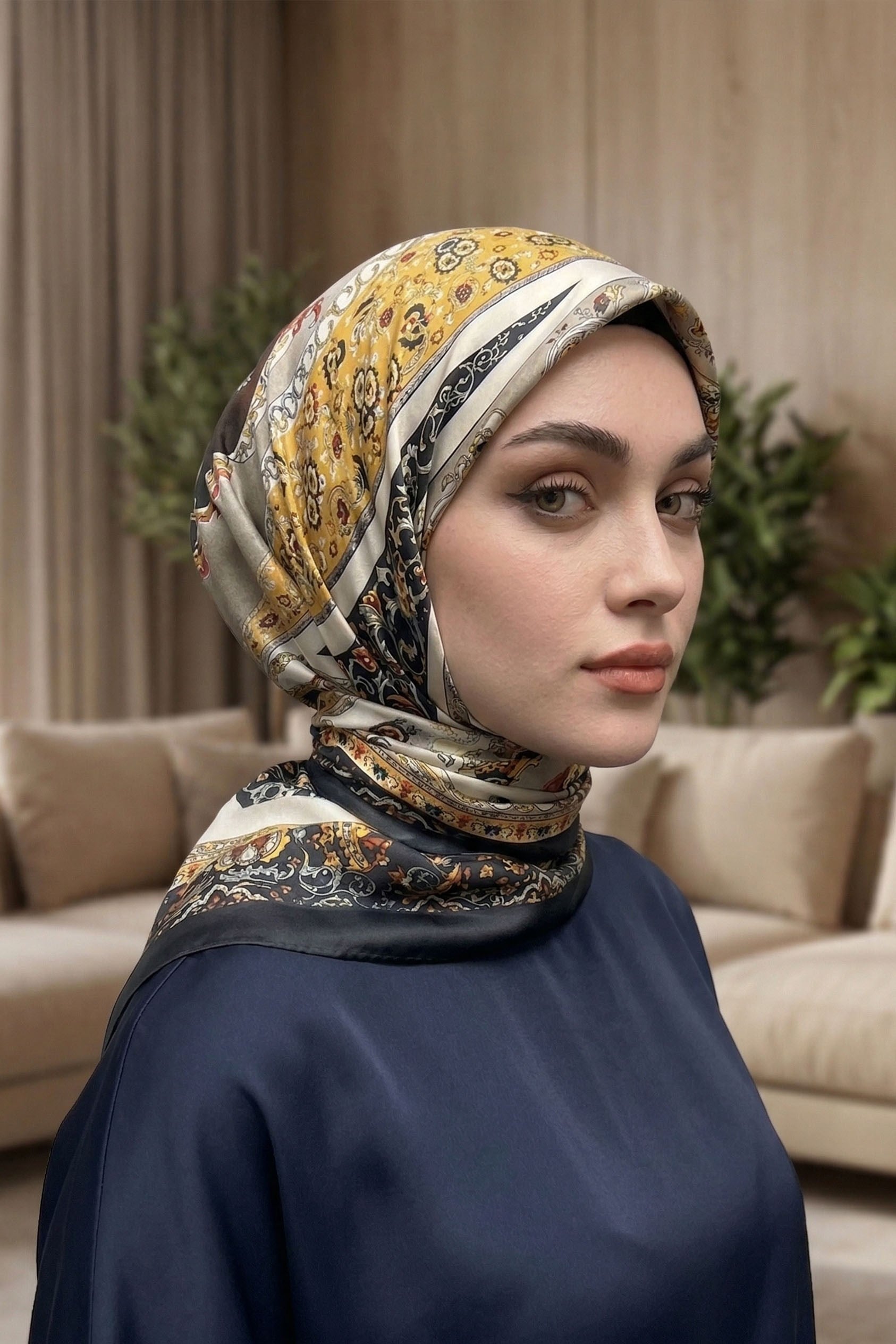 Desenli Soft Eşarp - 058