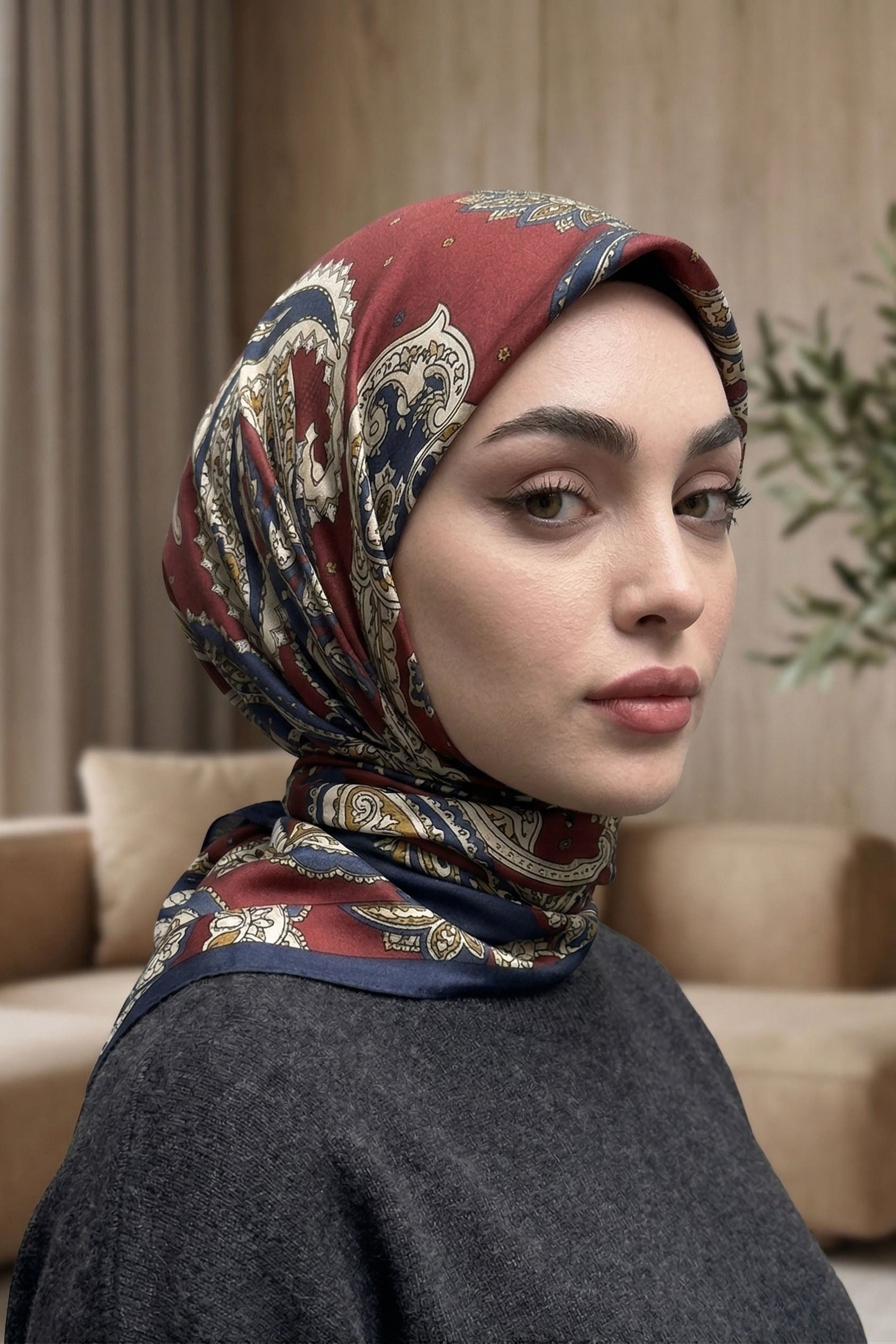 Desenli Soft Eşarp - 061