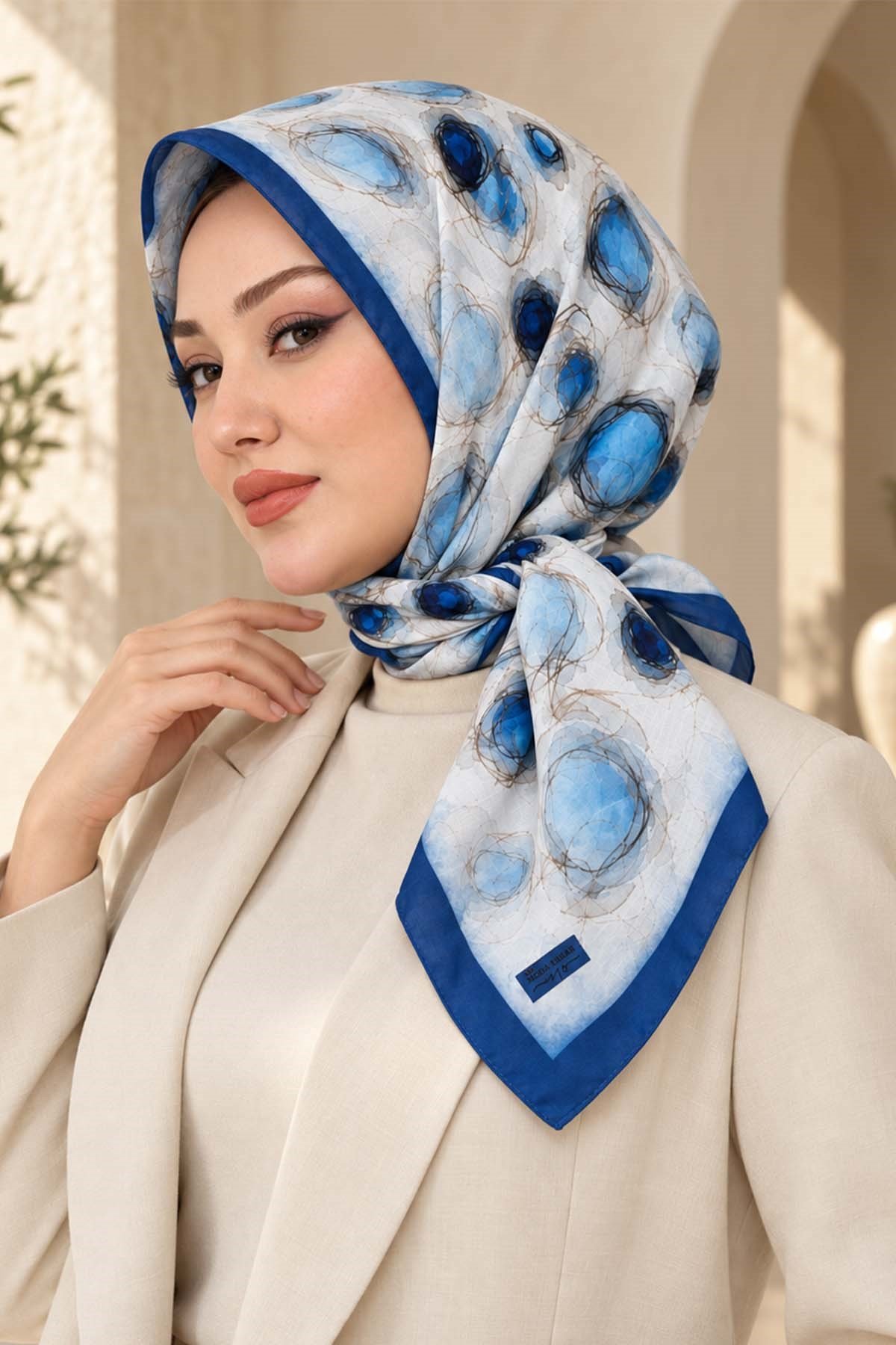 Desenli Soft Eşarp - 064