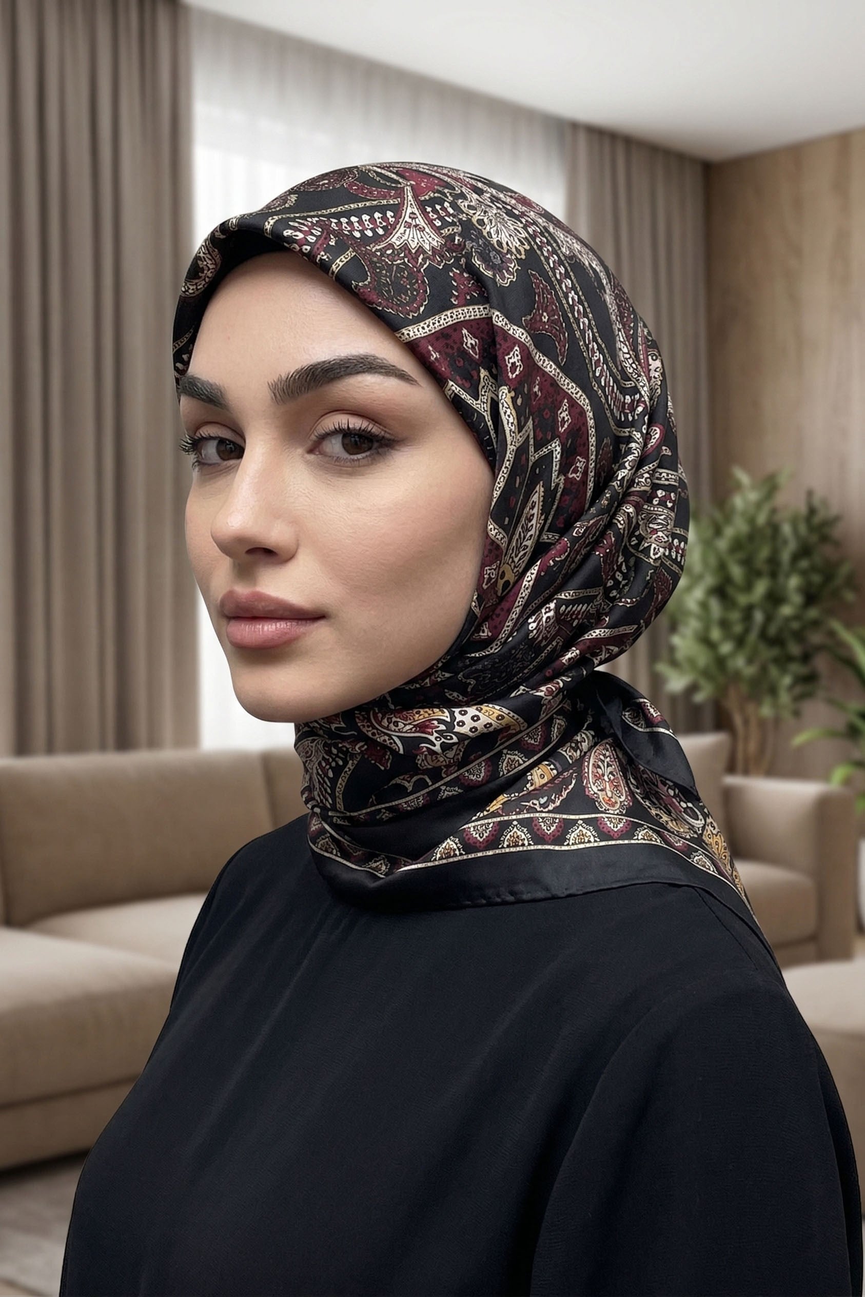 Desenli Soft Eşarp - 065