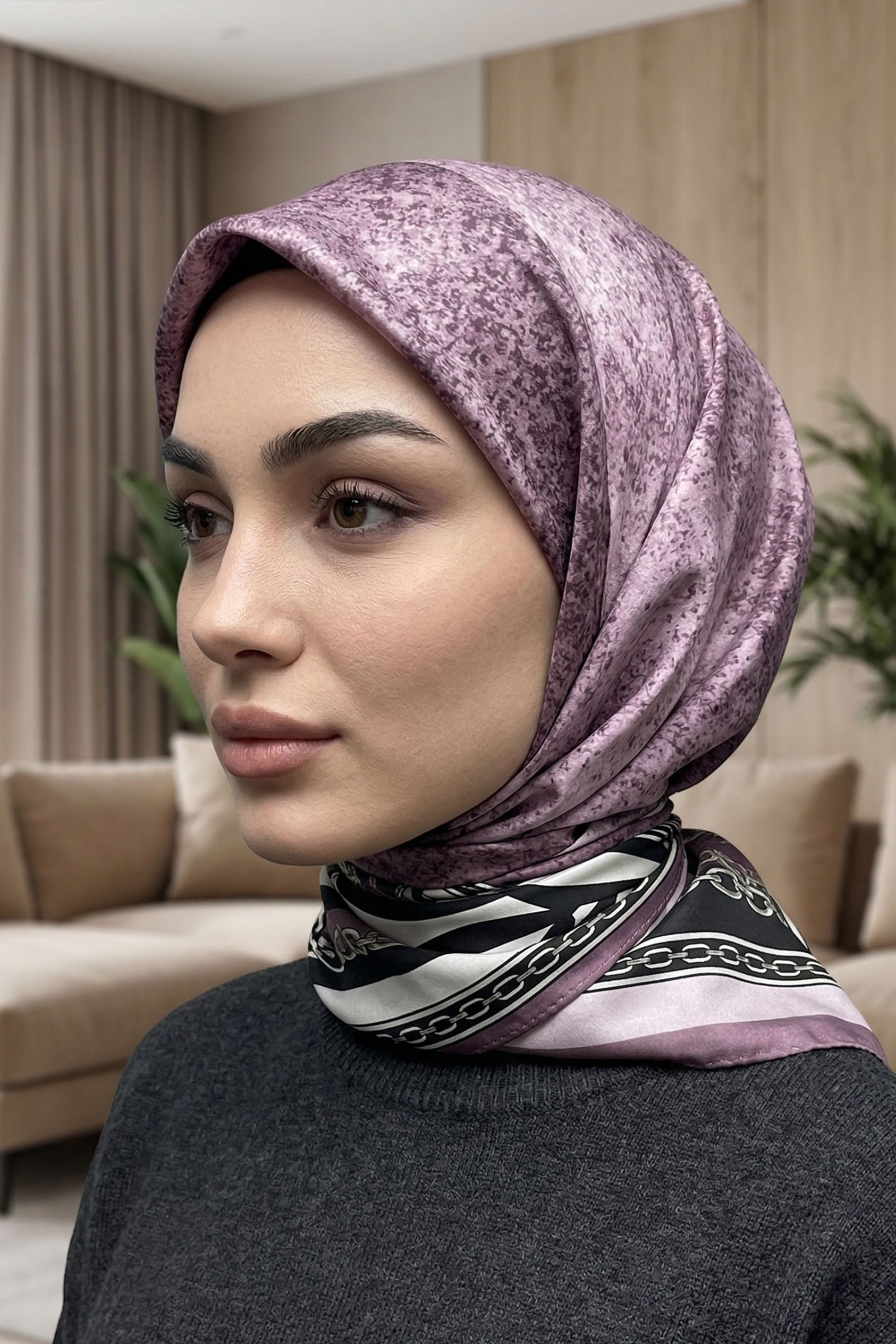 Desenli Soft Eşarp - 066
