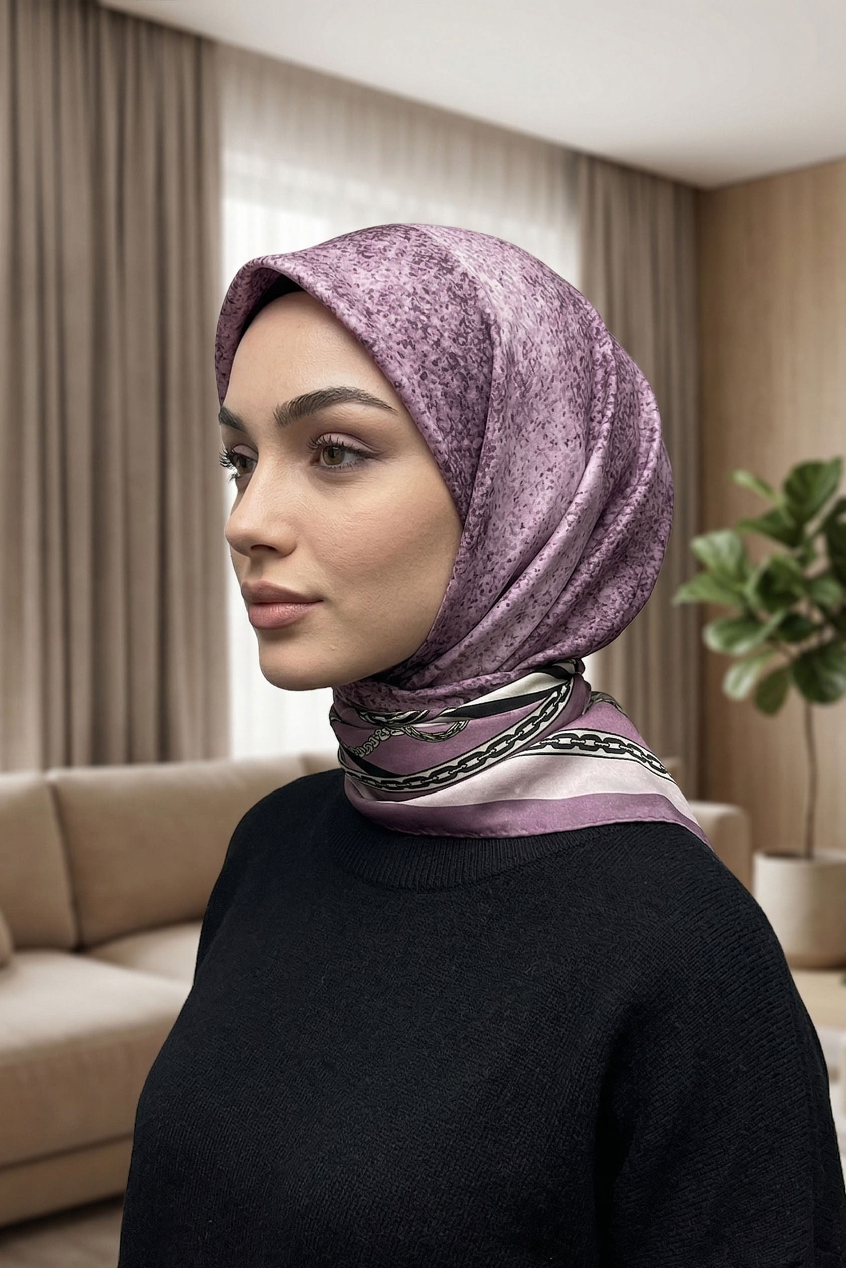 Desenli Soft Eşarp - 066