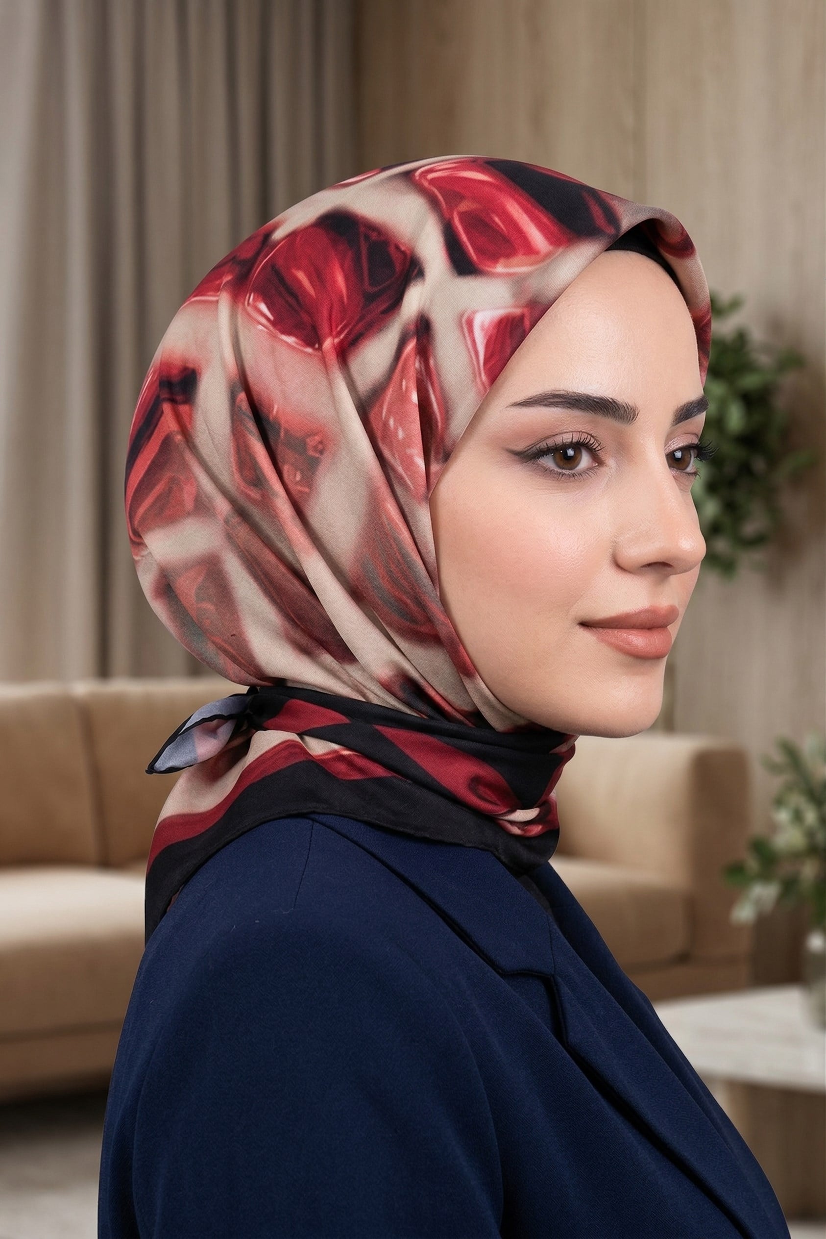 Desenli Soft Eşarp - 067