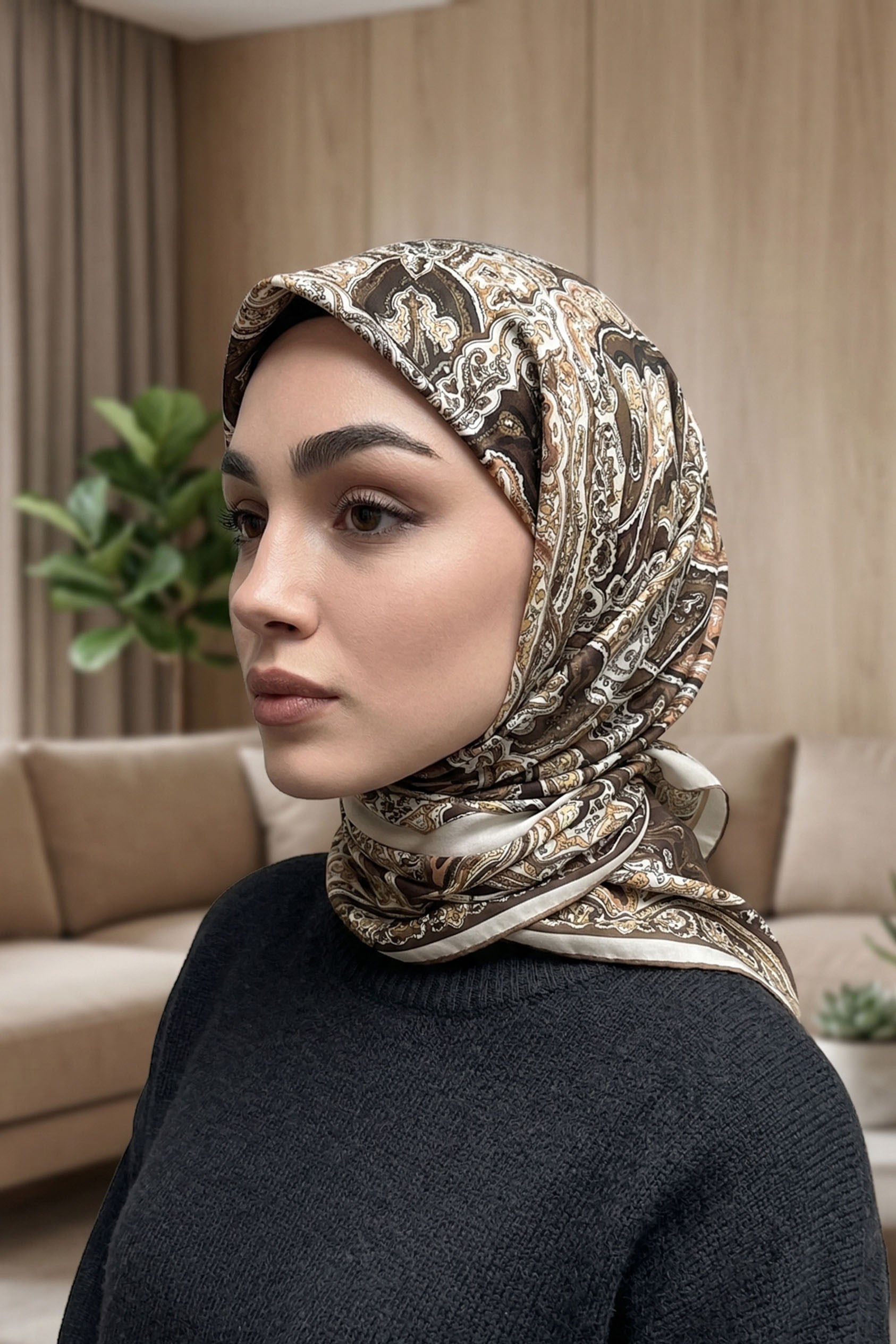 Desenli Soft Eşarp - 068