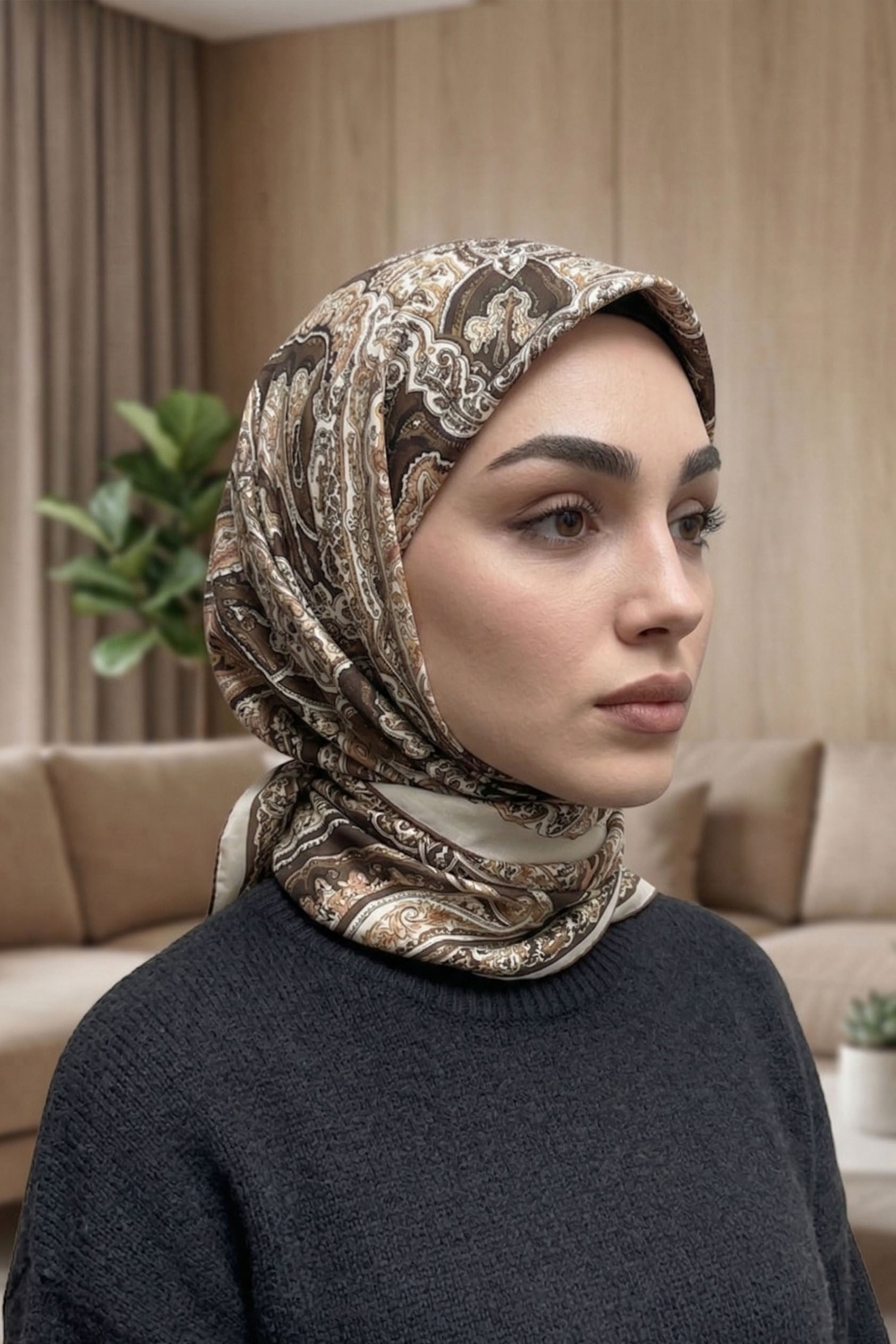 Desenli Soft Eşarp - 068