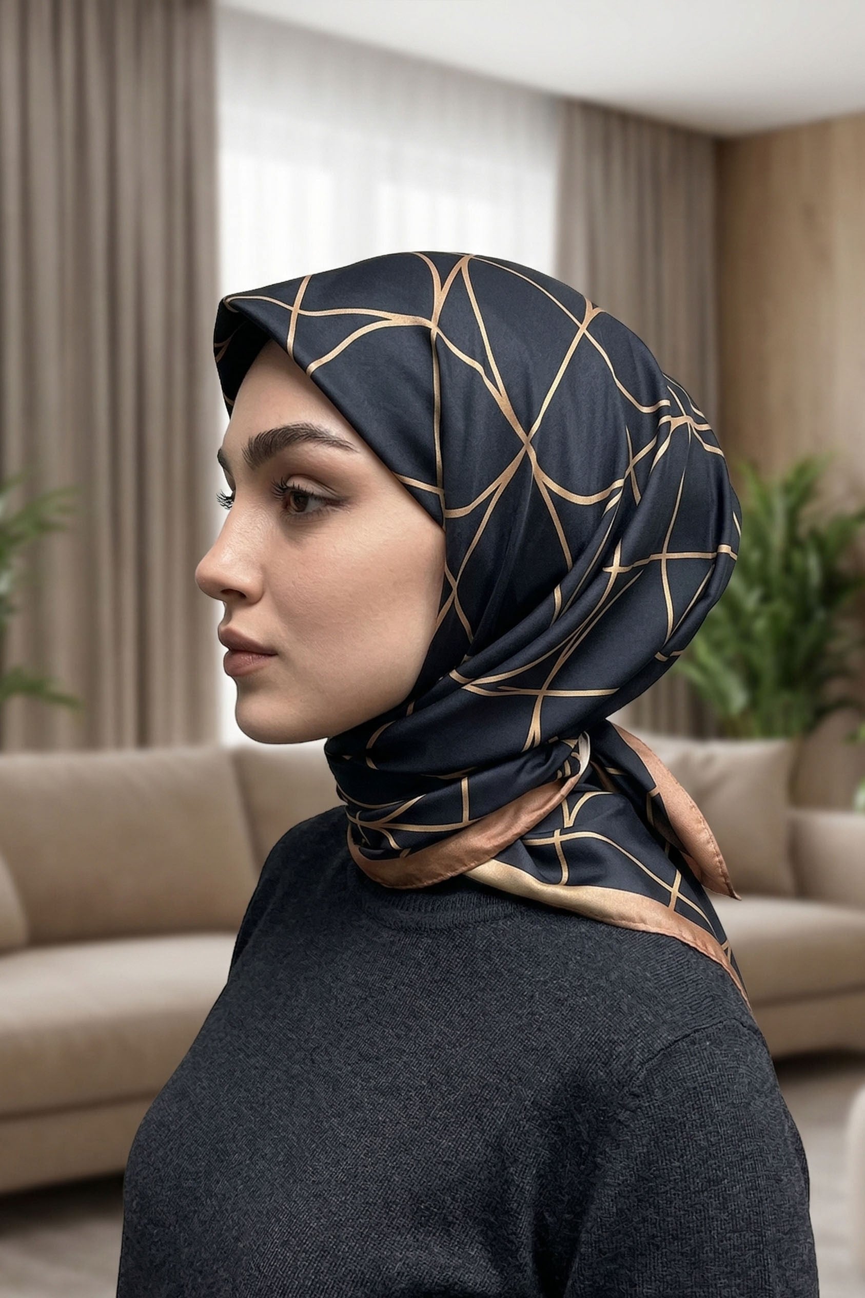 Desenli Soft Eşarp - 069