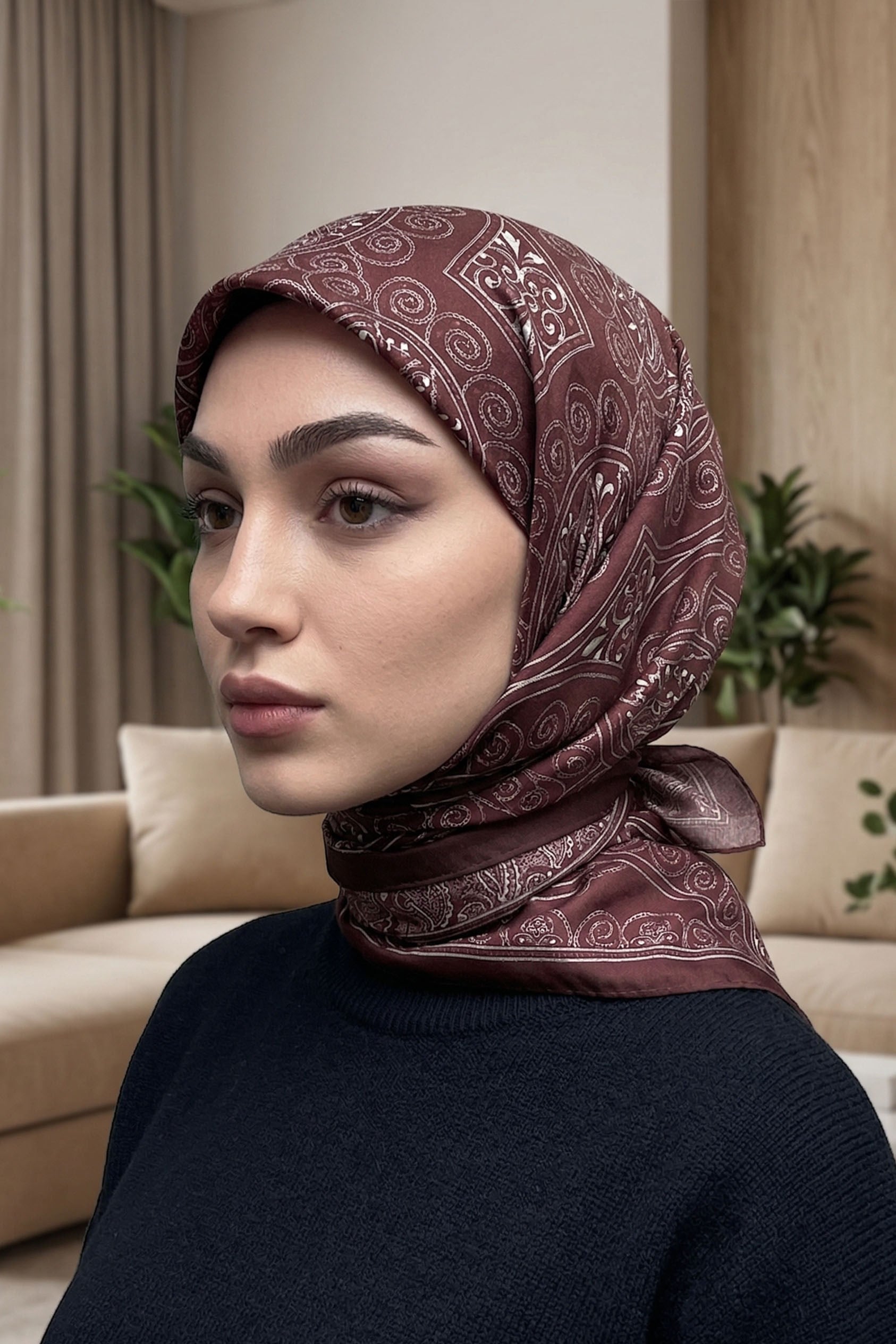 Desenli Soft Eşarp - 072