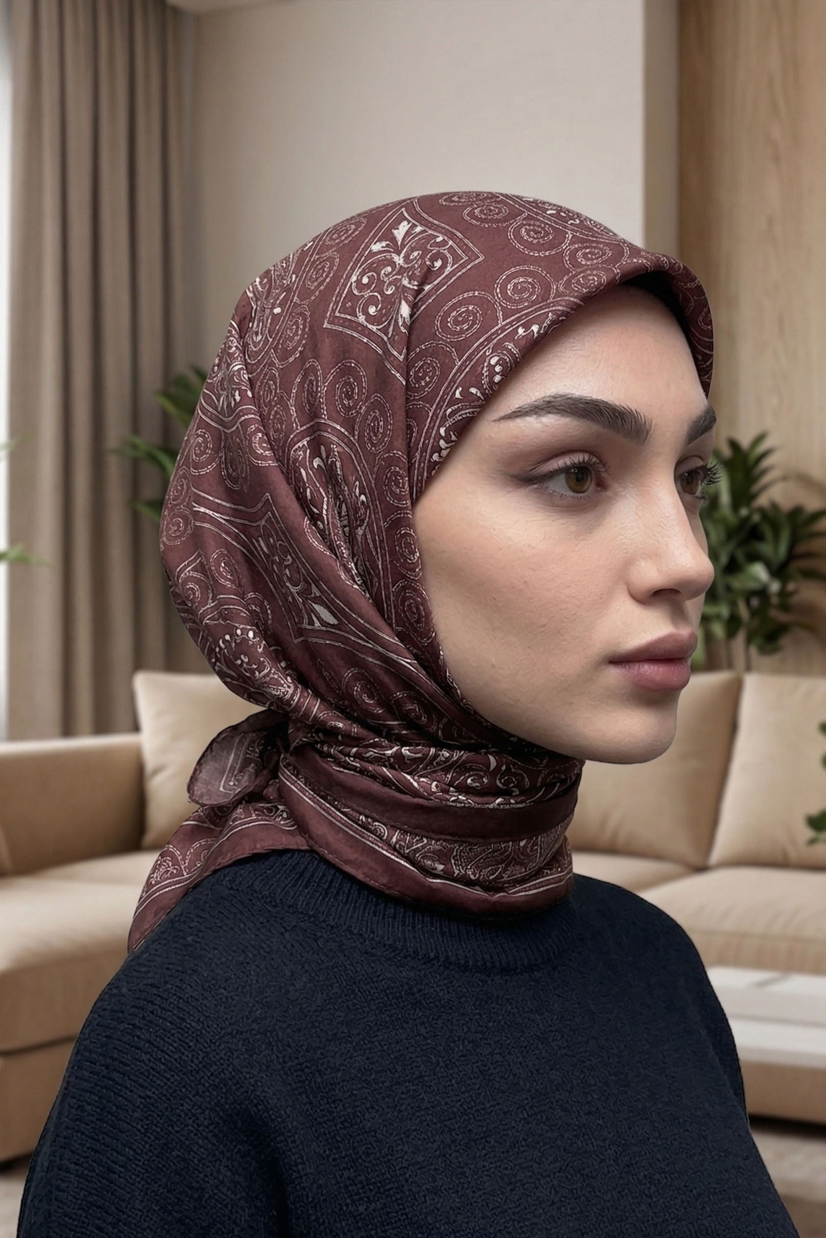 Desenli Soft Eşarp - 072